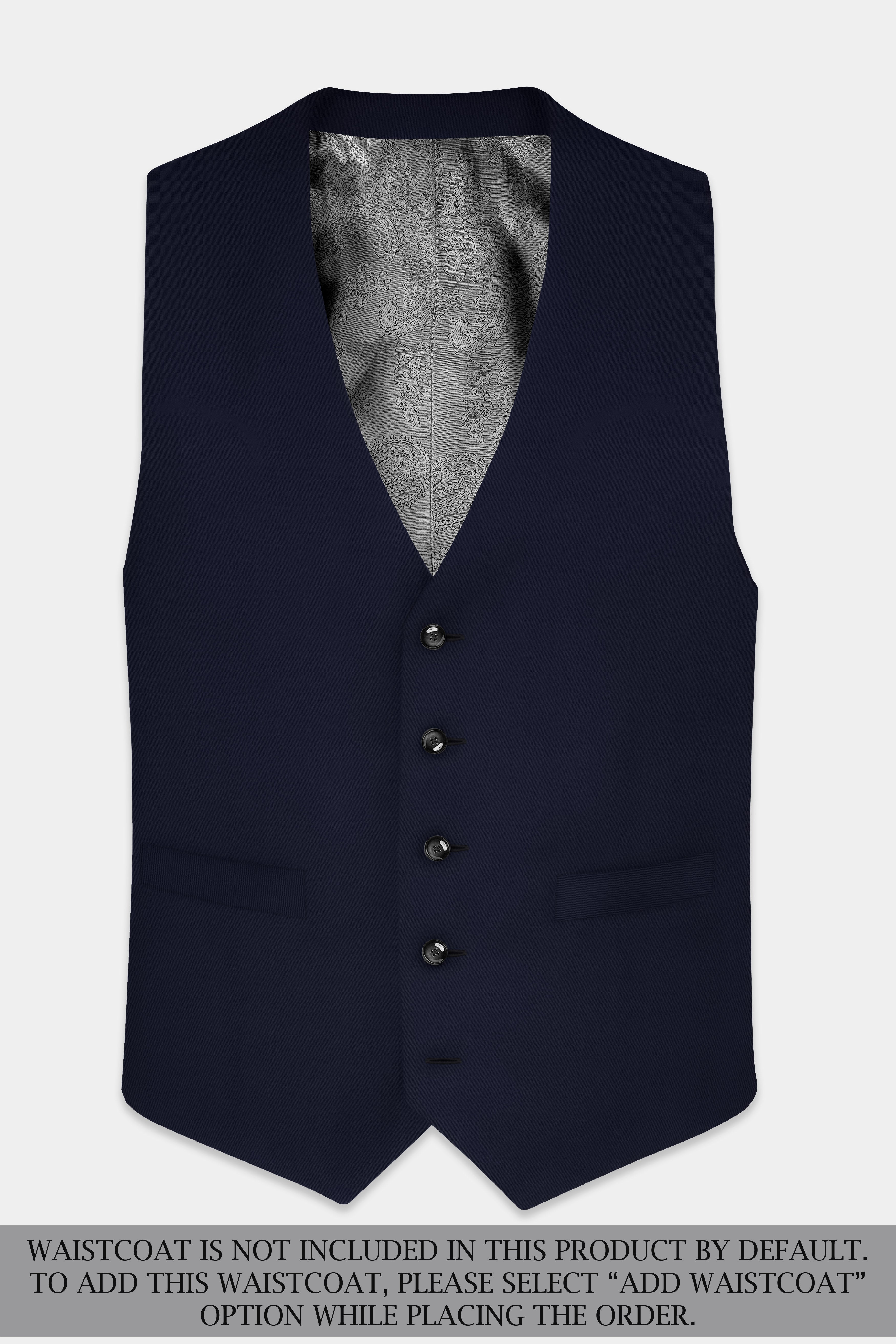 Mirage Blue Diamond Textured Single Breasted Suit