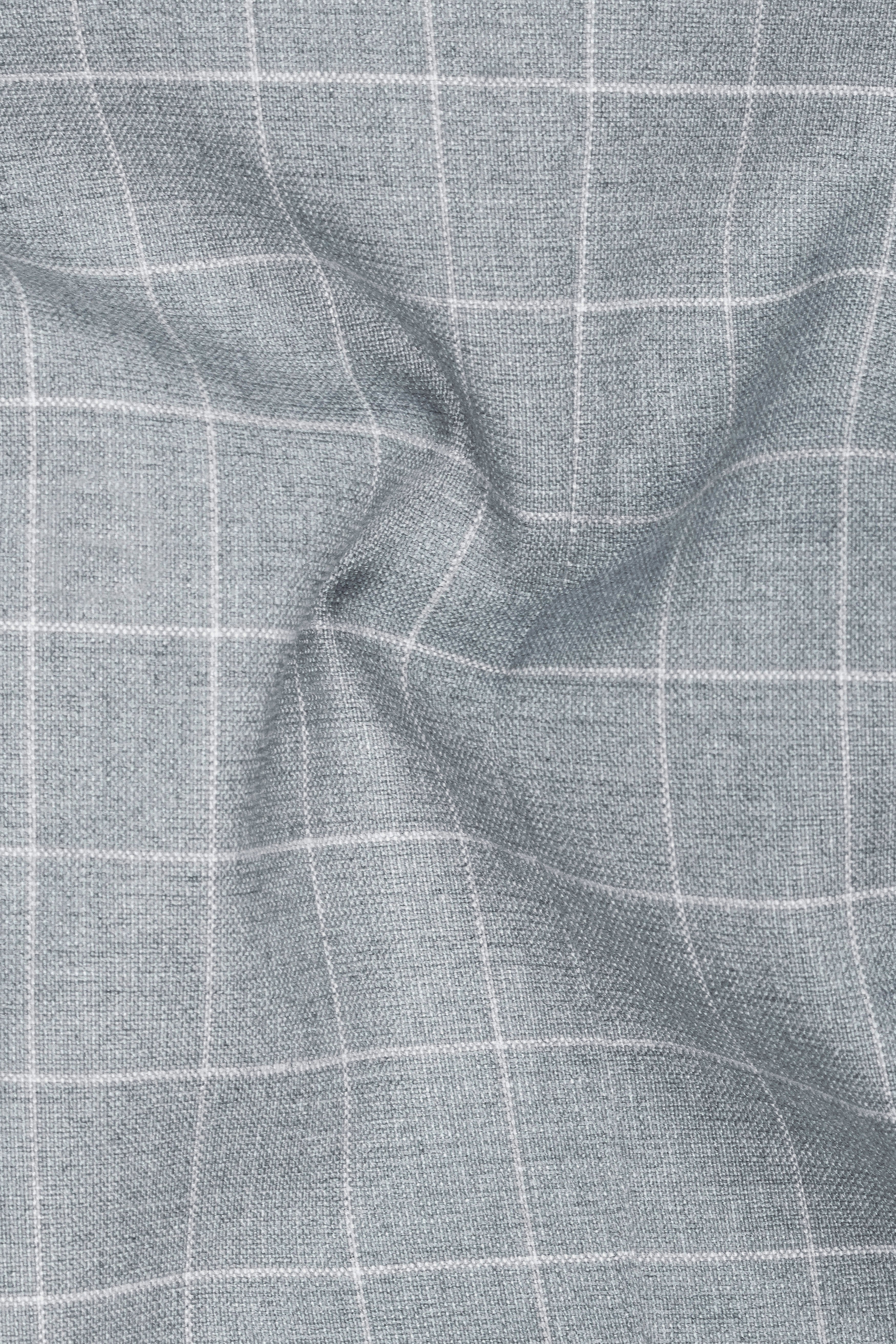 Hurricane Gray Windowpane Double Breasted Suit
