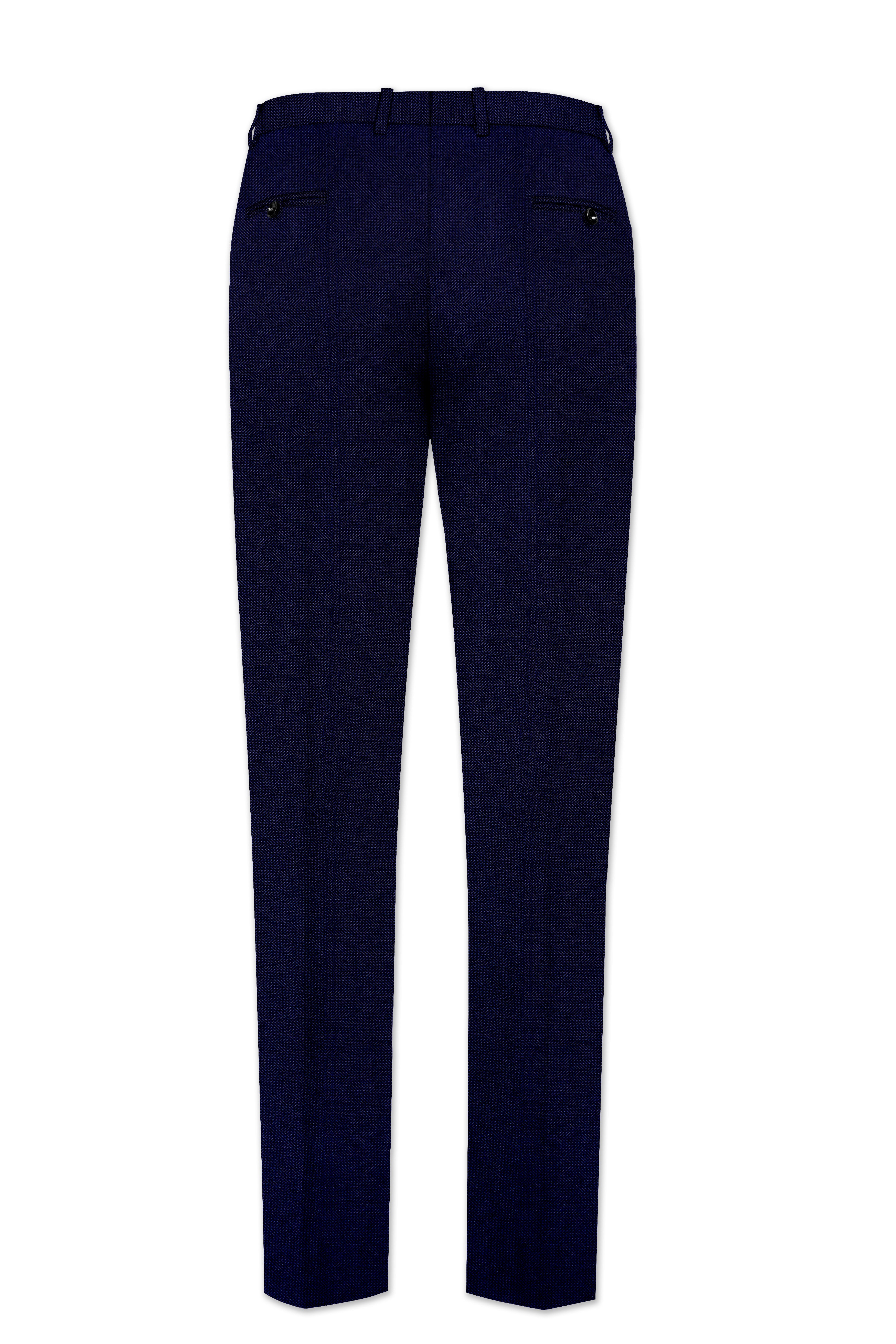 Gunmetal Blue with Black Lapel Tuxedo Suit