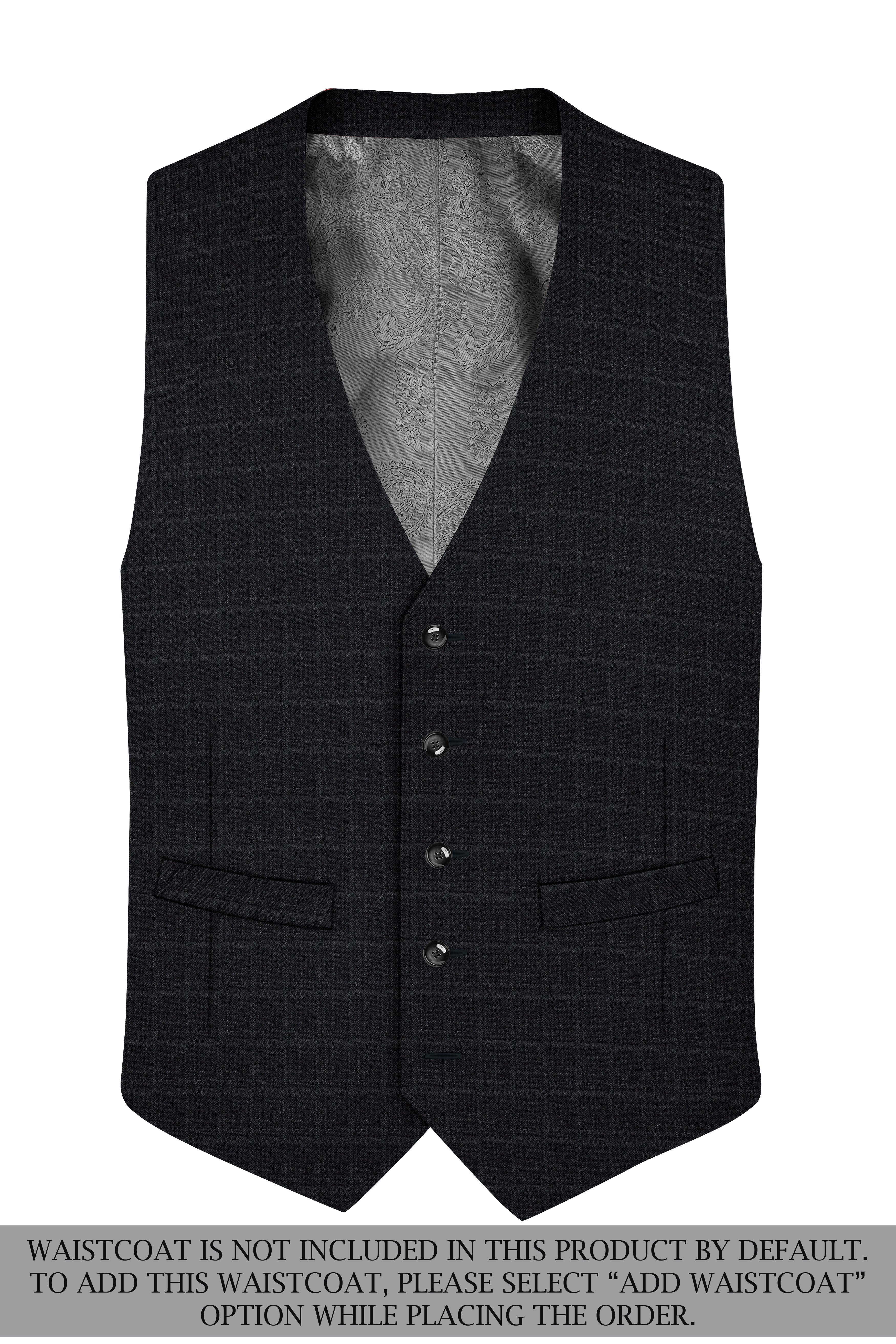 Thunder Gray Plaid Double-Breasted Suit