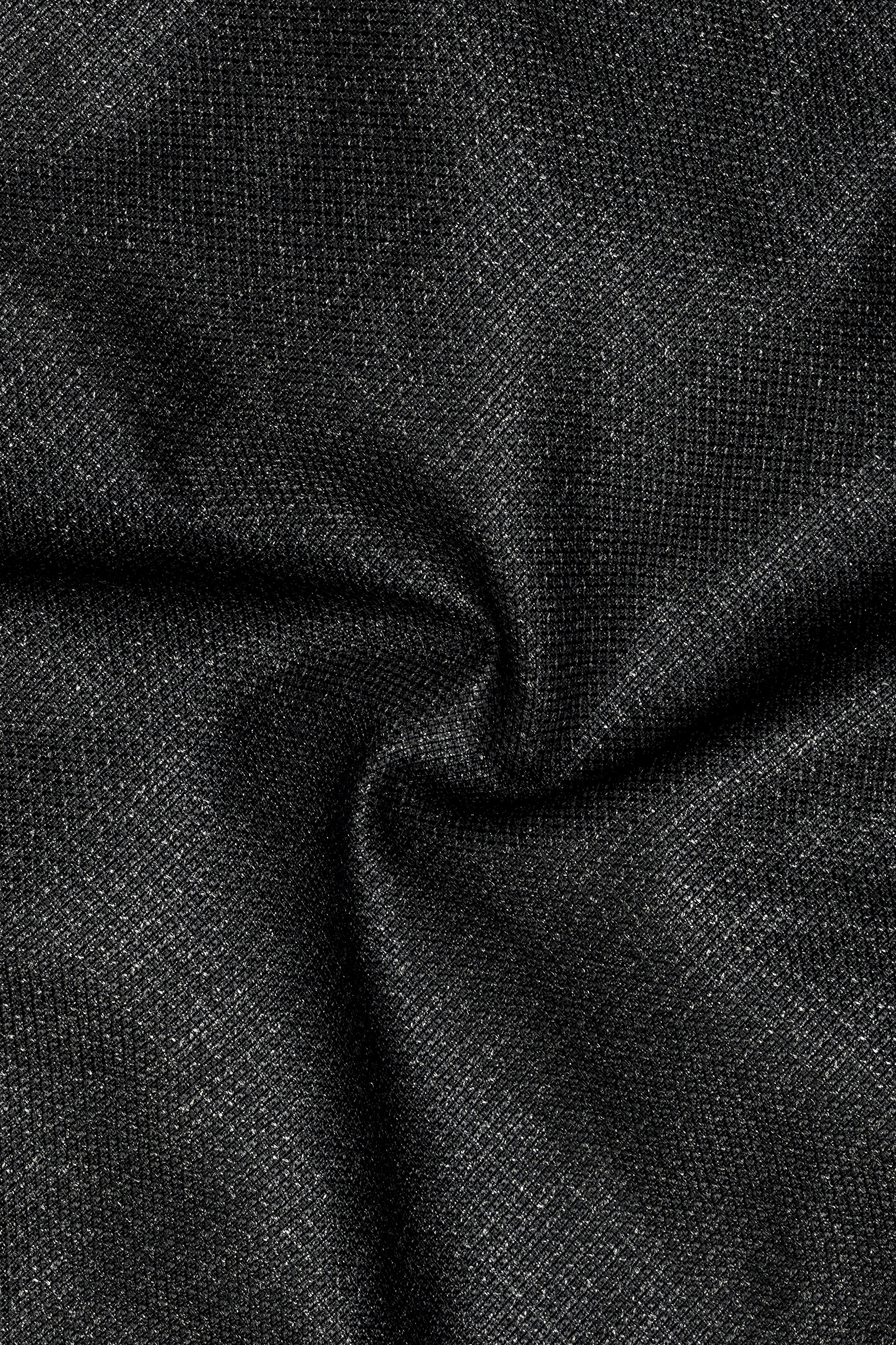 Piano Gray Cross Placket Bandhgala Suit