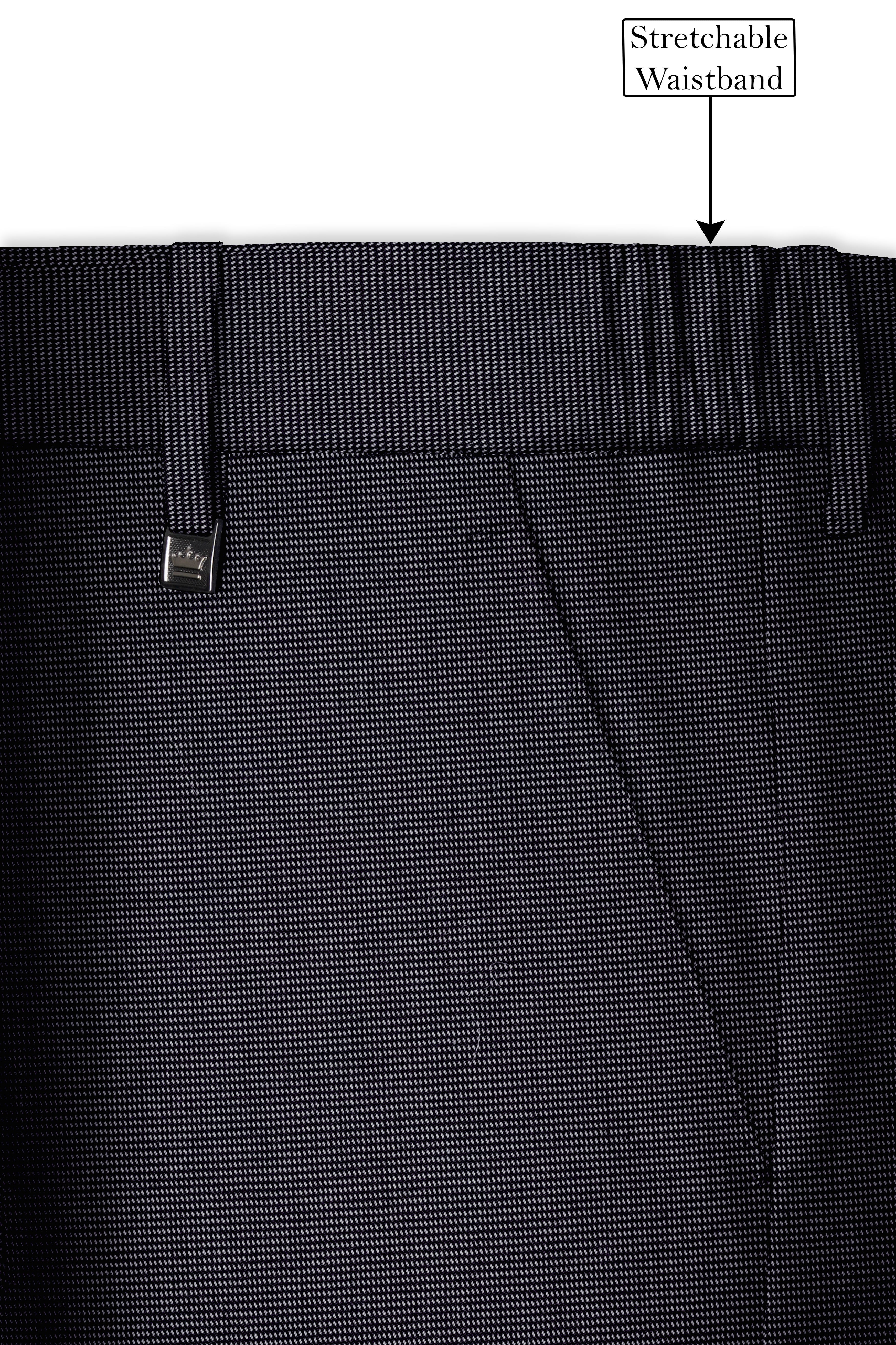 Gunmetal Gray Cross Placket Bandhgala Premium Cotton Suit