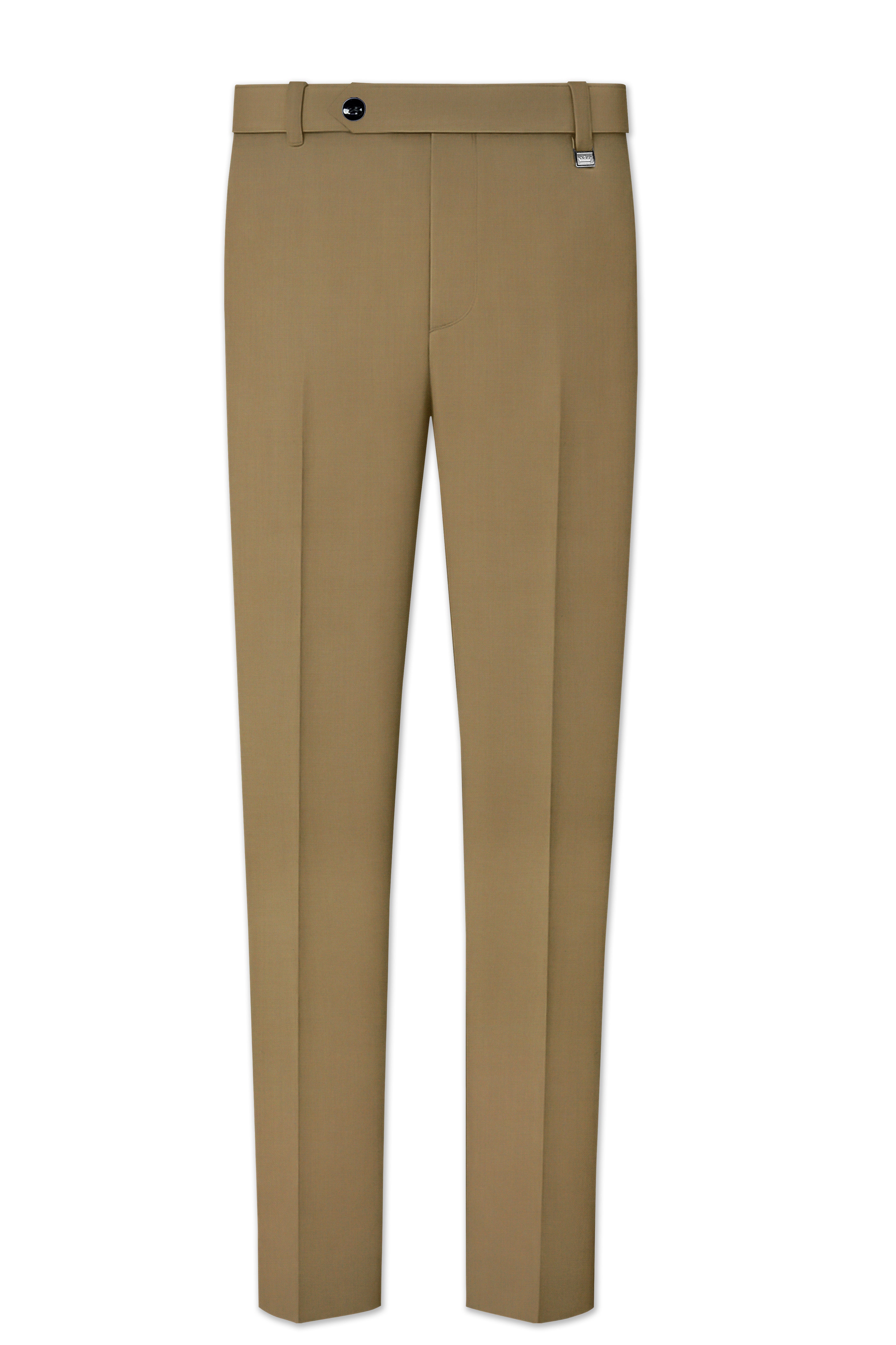 Shadow Brown Cross Placket Bandhgala Suit