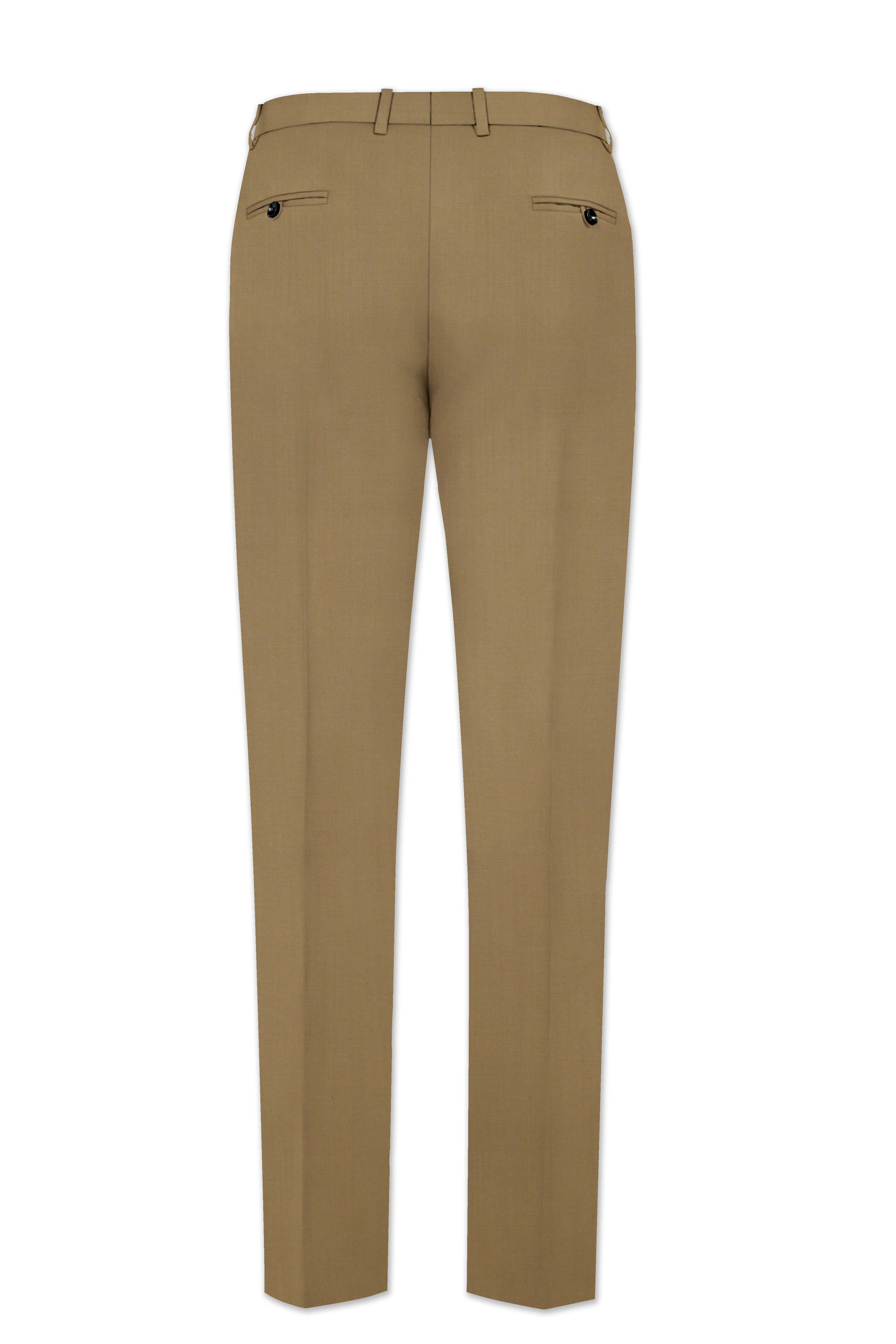 Shadow Brown Cross Placket Bandhgala Suit
