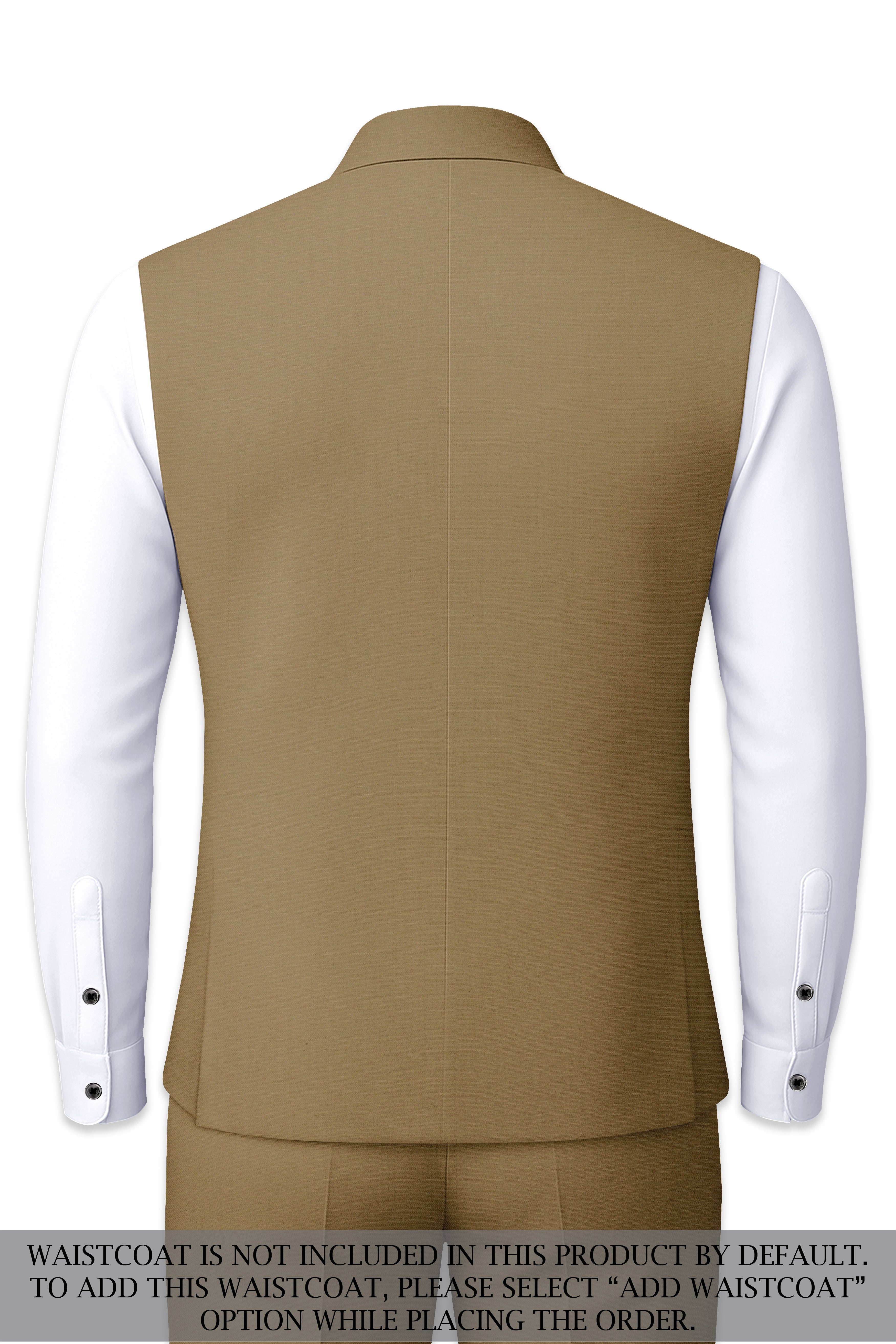 Shadow Brown Cross Placket Bandhgala Suit