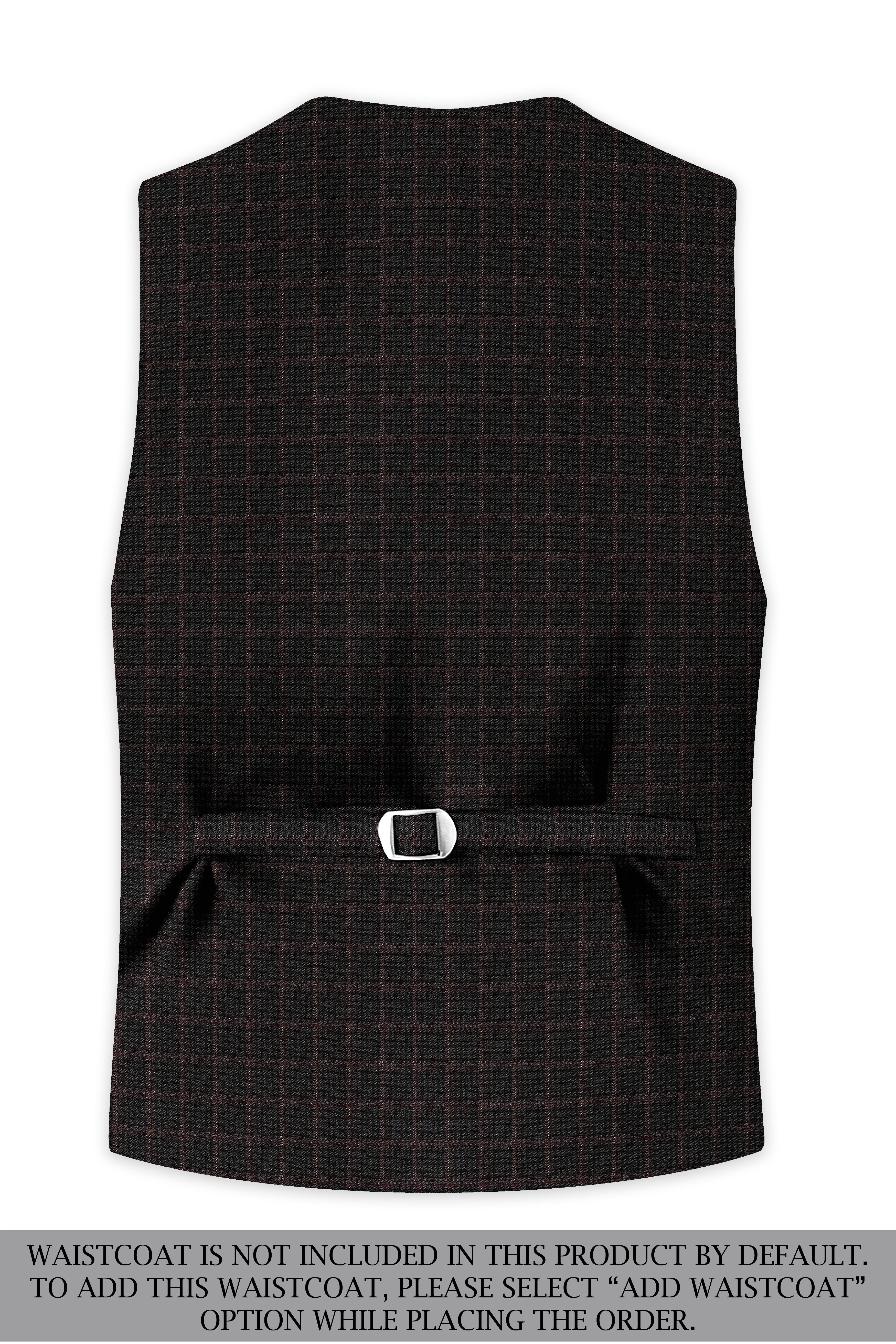 Thunder Brown Subtle Checkered Double Breasted Suit
