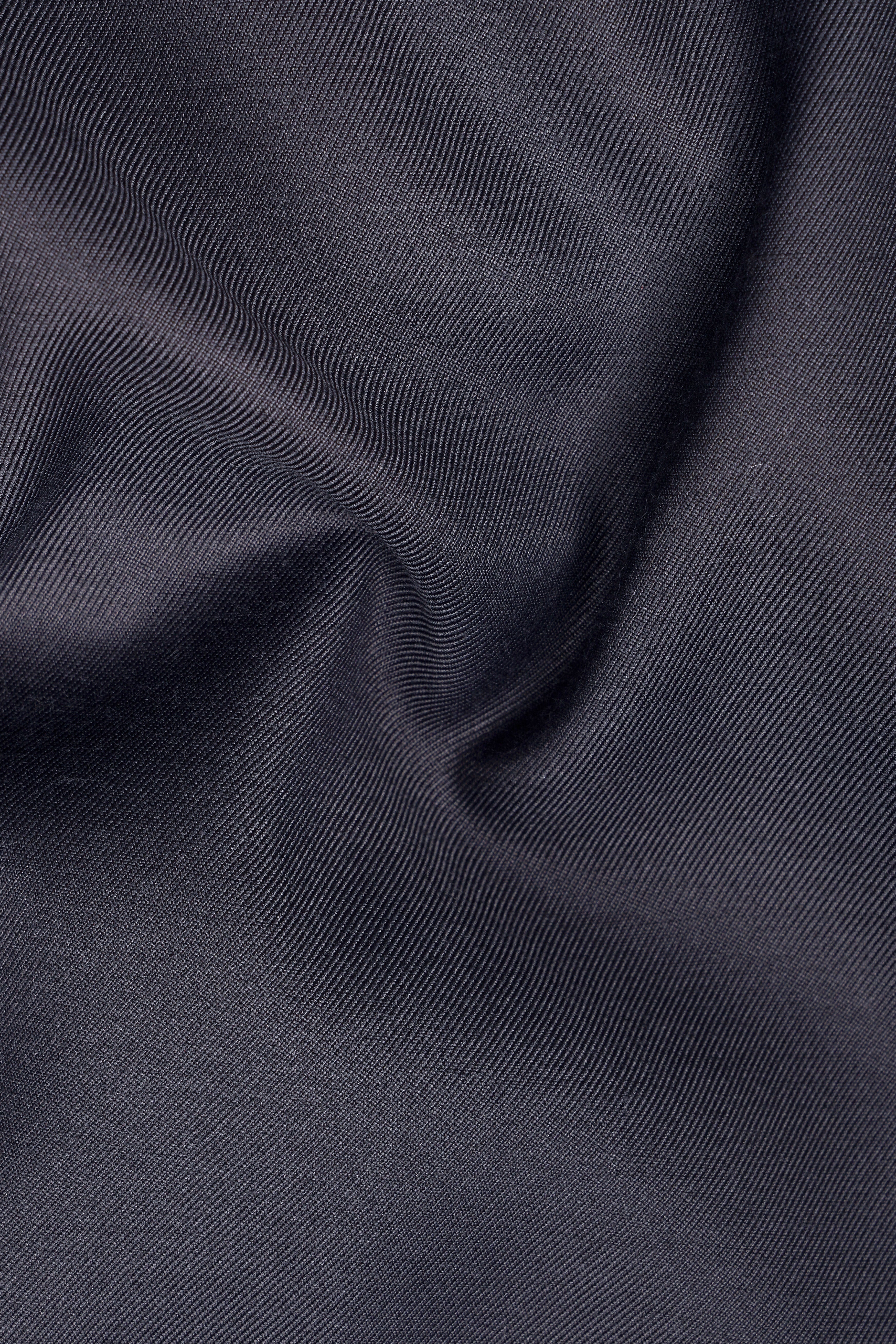 Vampire Gray Cross Placket Bandhgala Suit