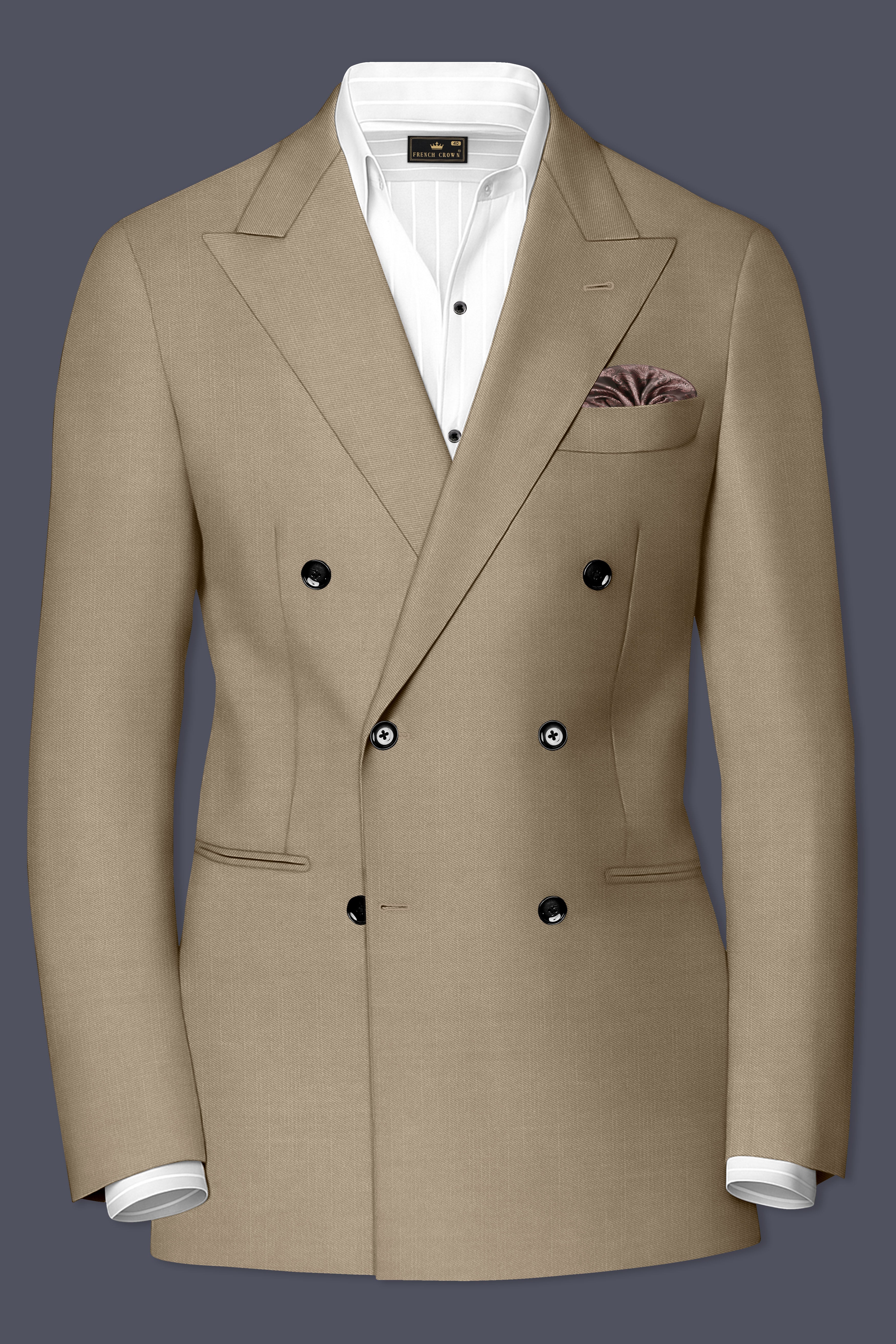 Stonewall Brown Double Breasted Suits