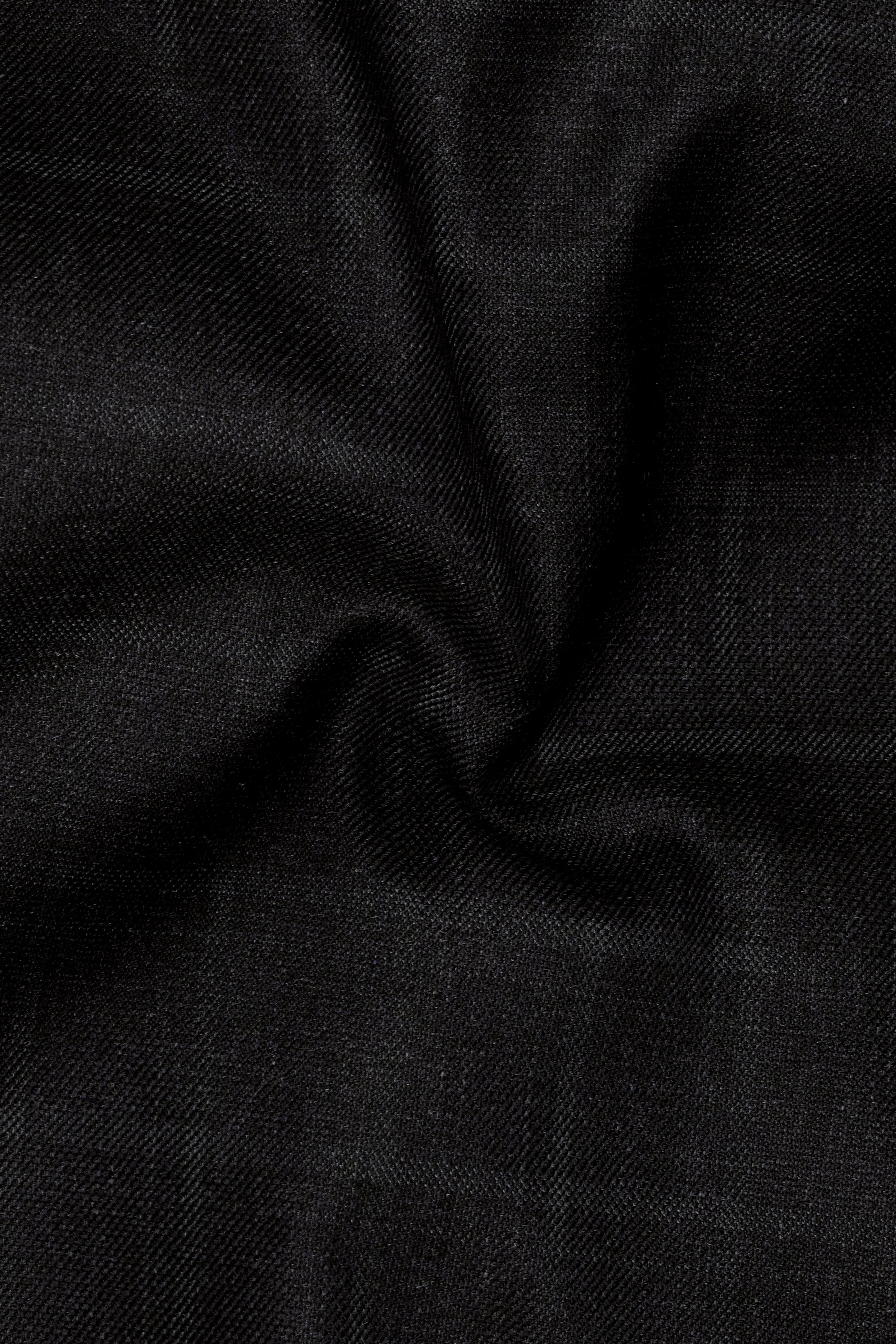 Zeus Light Black Windowpane Double Breasted Suit