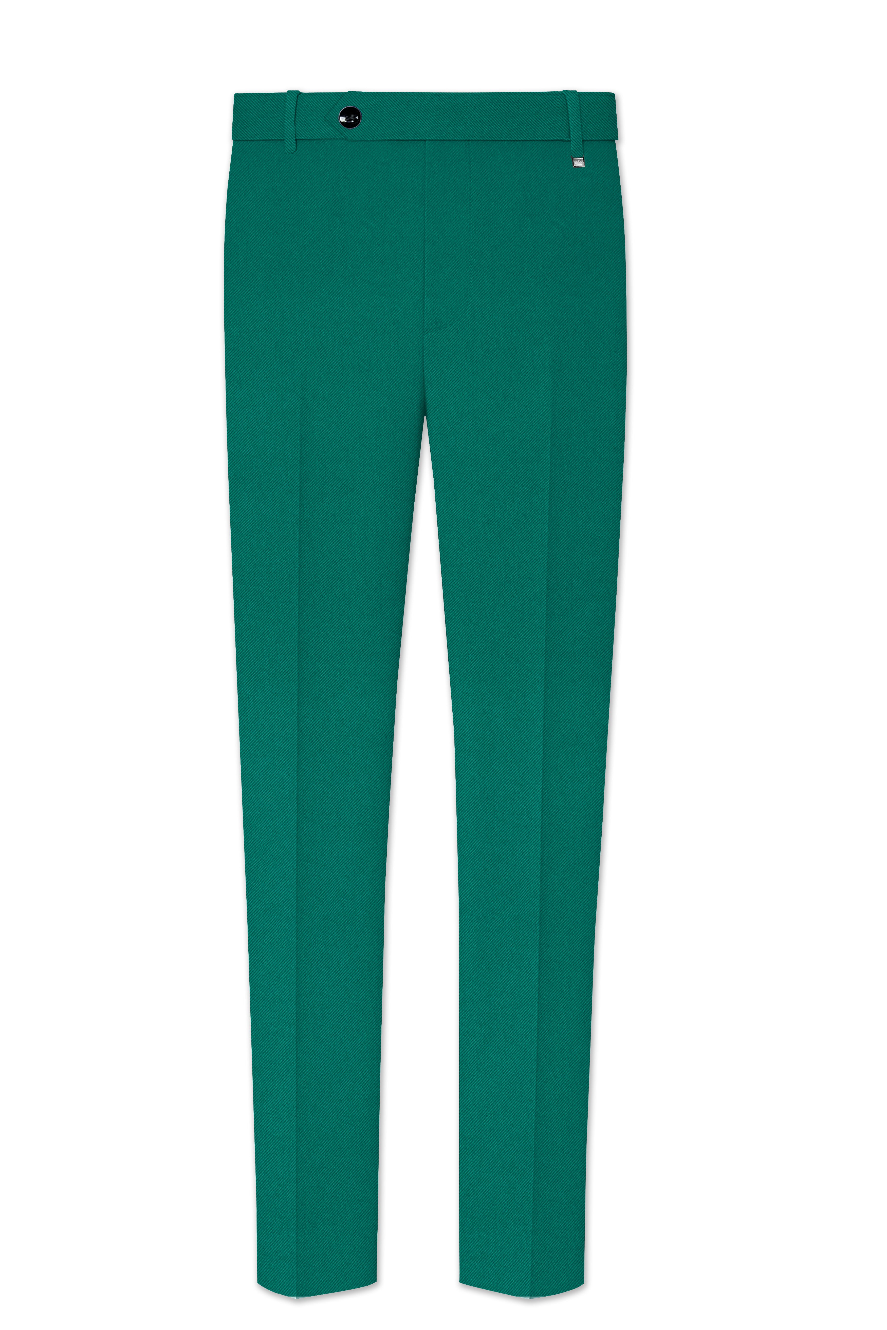 Stromboli Green Cross Placket Bandhgala Suit