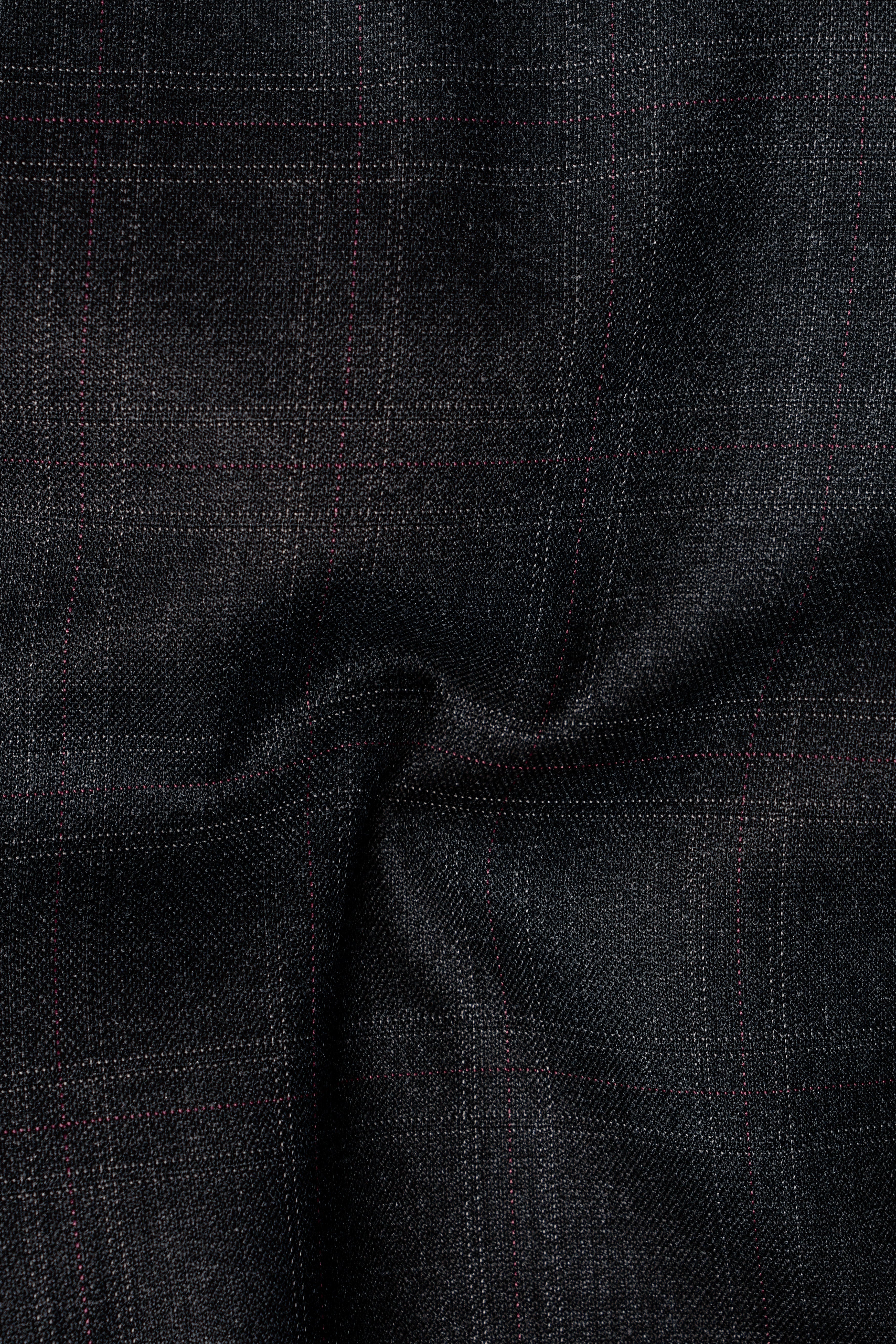 Nero Grey Subtle Plaid Single-Breasted Suit