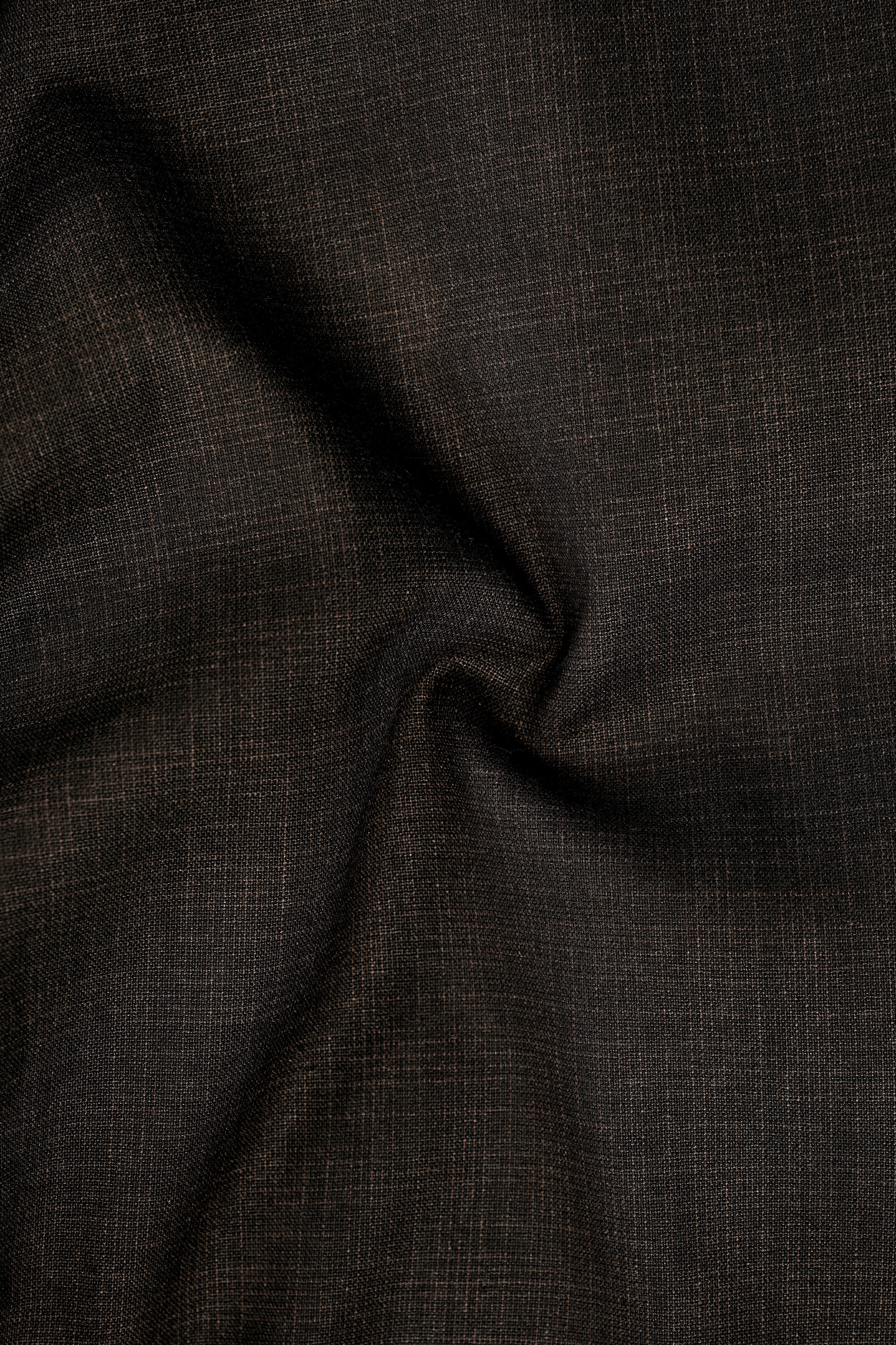 Emperor Gray with Hemlock Dark Brown Checkered Double Breasted Suit