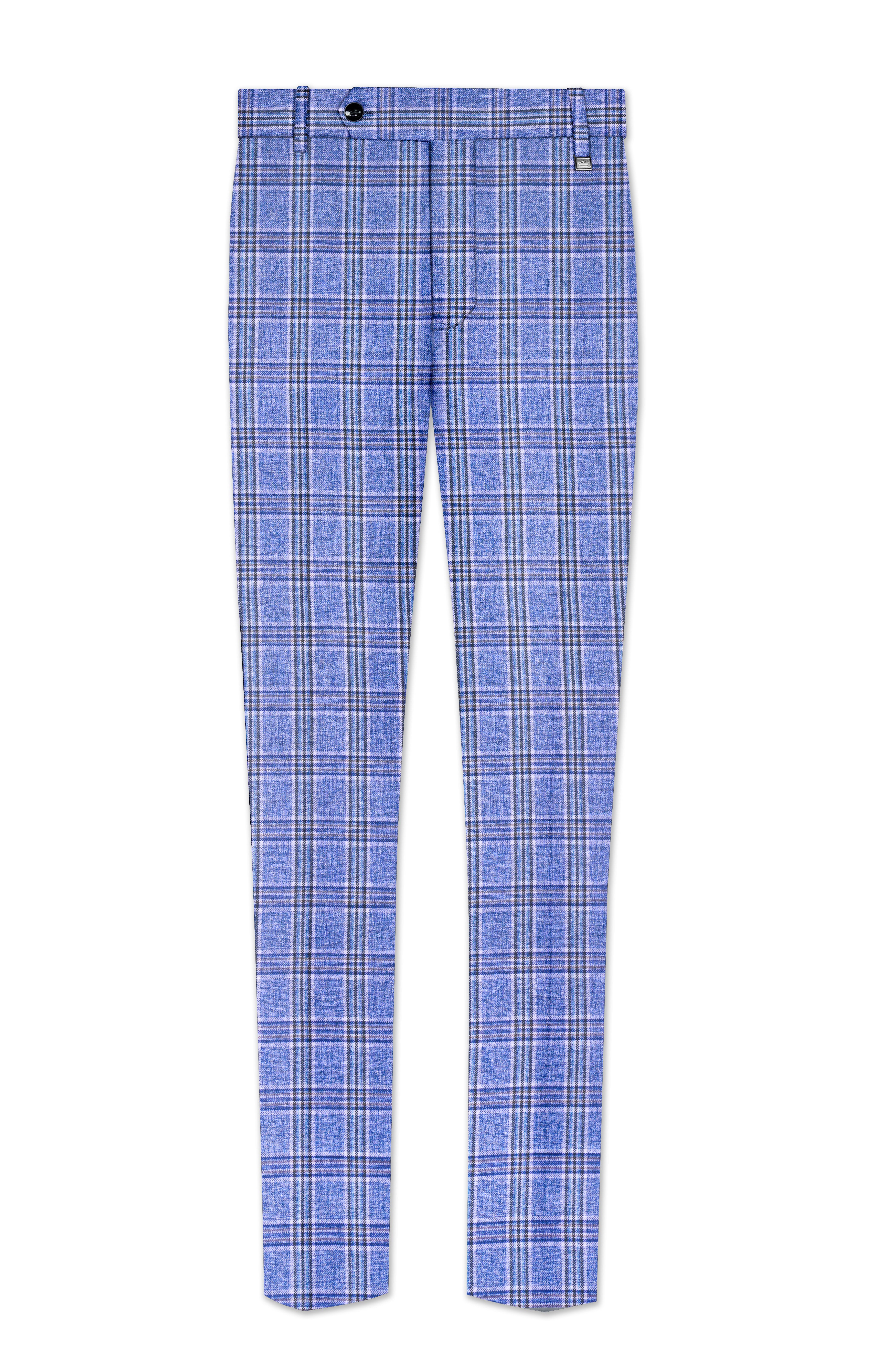 Bayoux Blue Plaid Double Breasted Suit