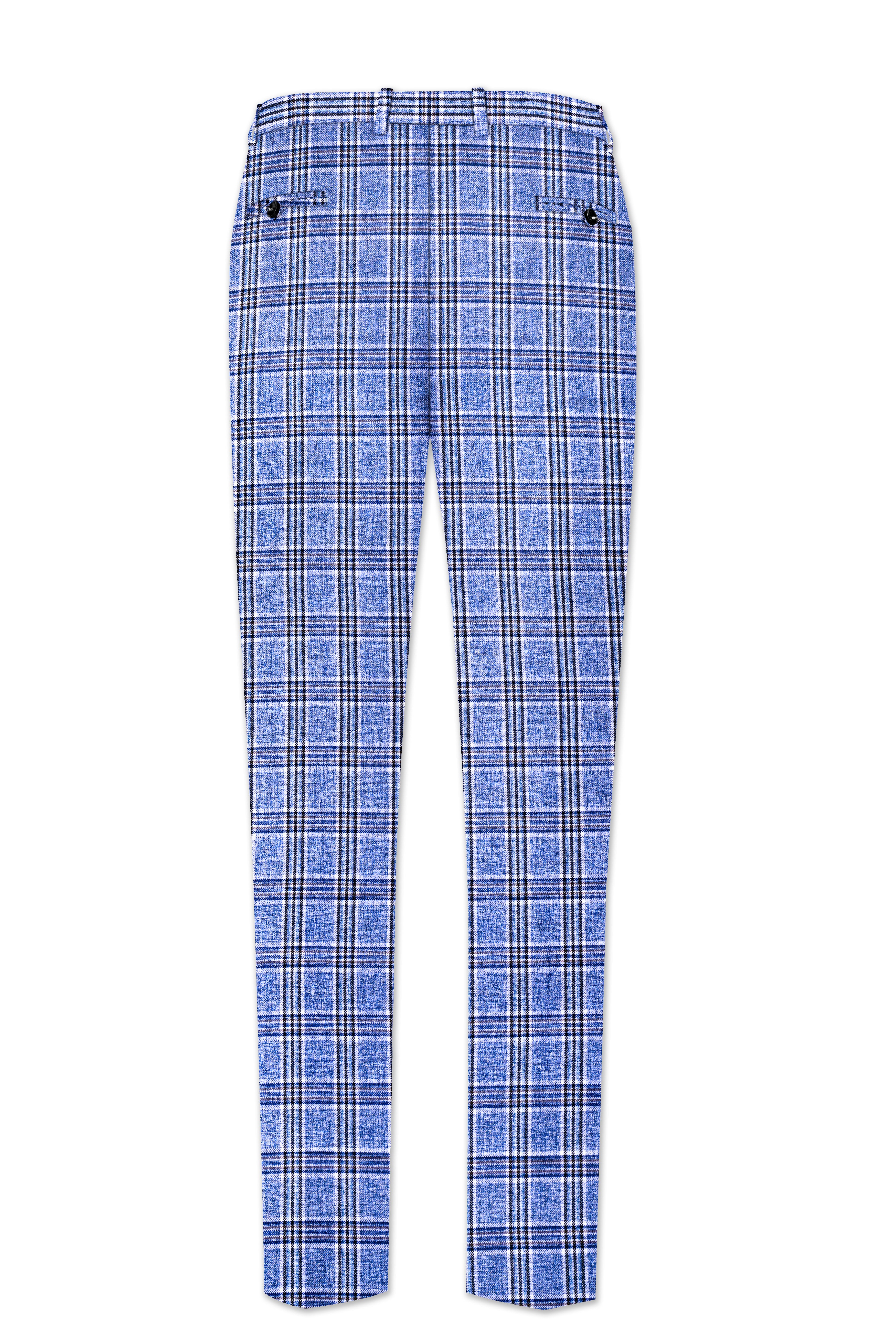 Bayoux Blue Plaid Double Breasted Suit