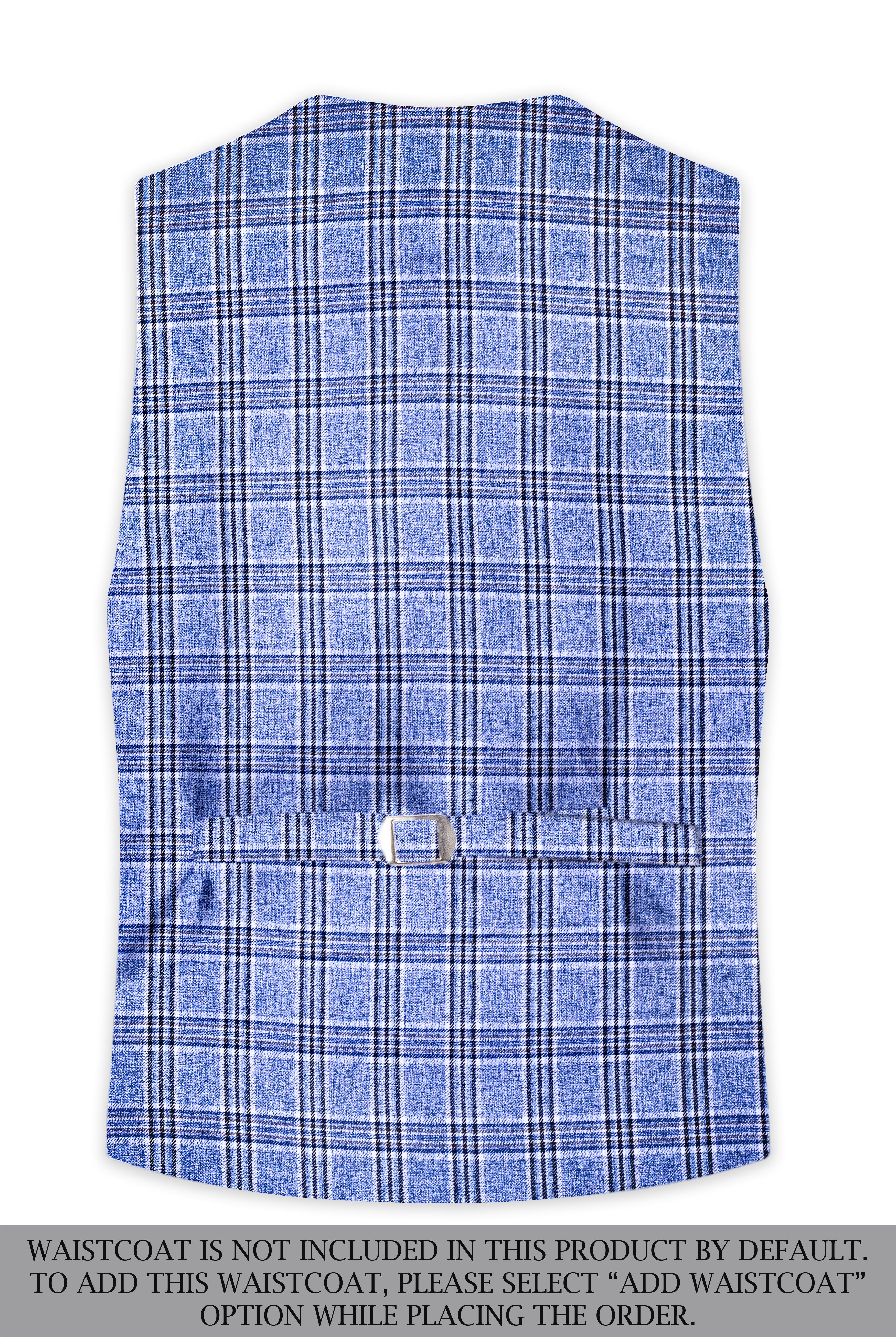 Bayoux Blue Plaid Double Breasted Suit