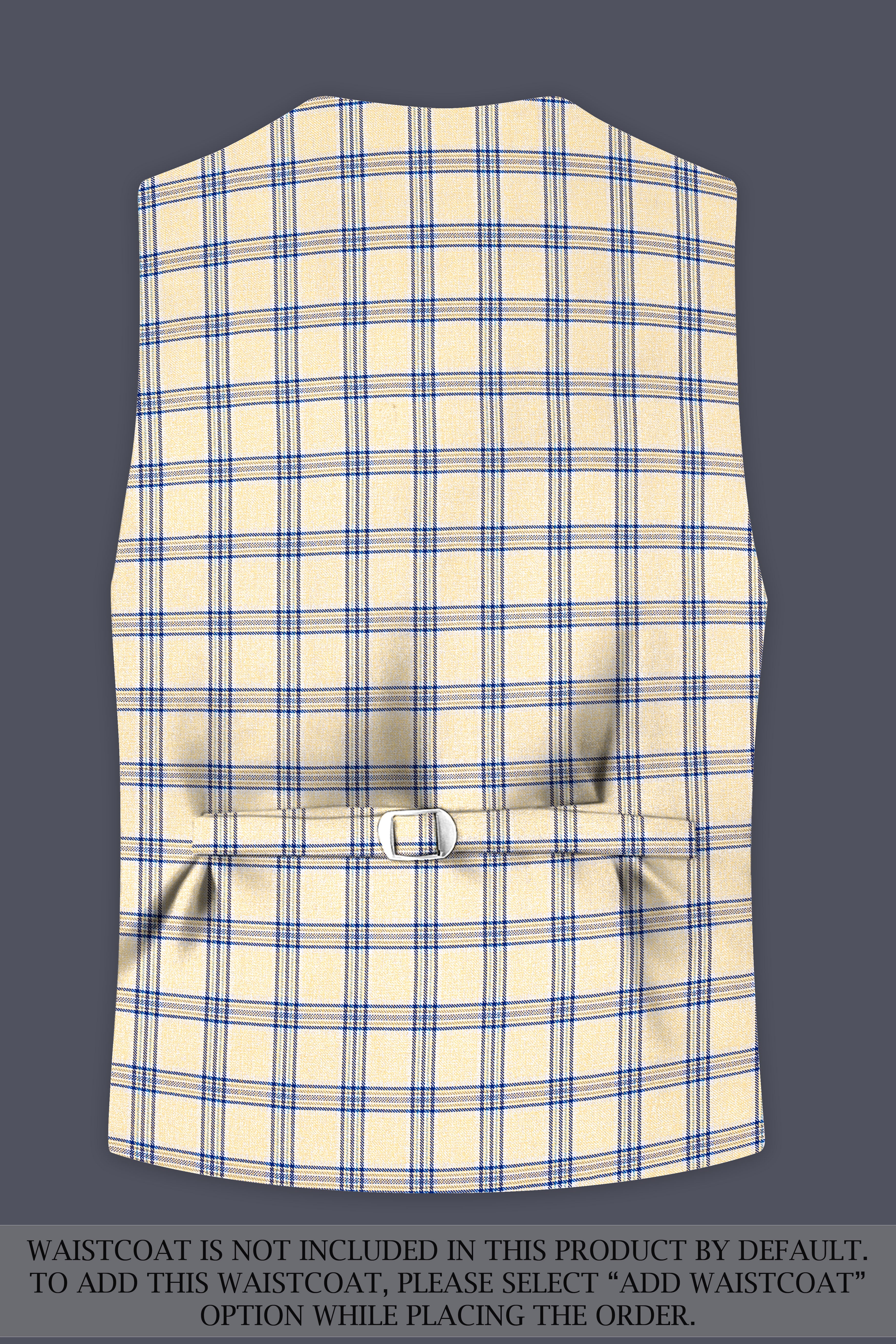Coriander Light Brown with Rhino Blue Plaid Single Breasted Suit