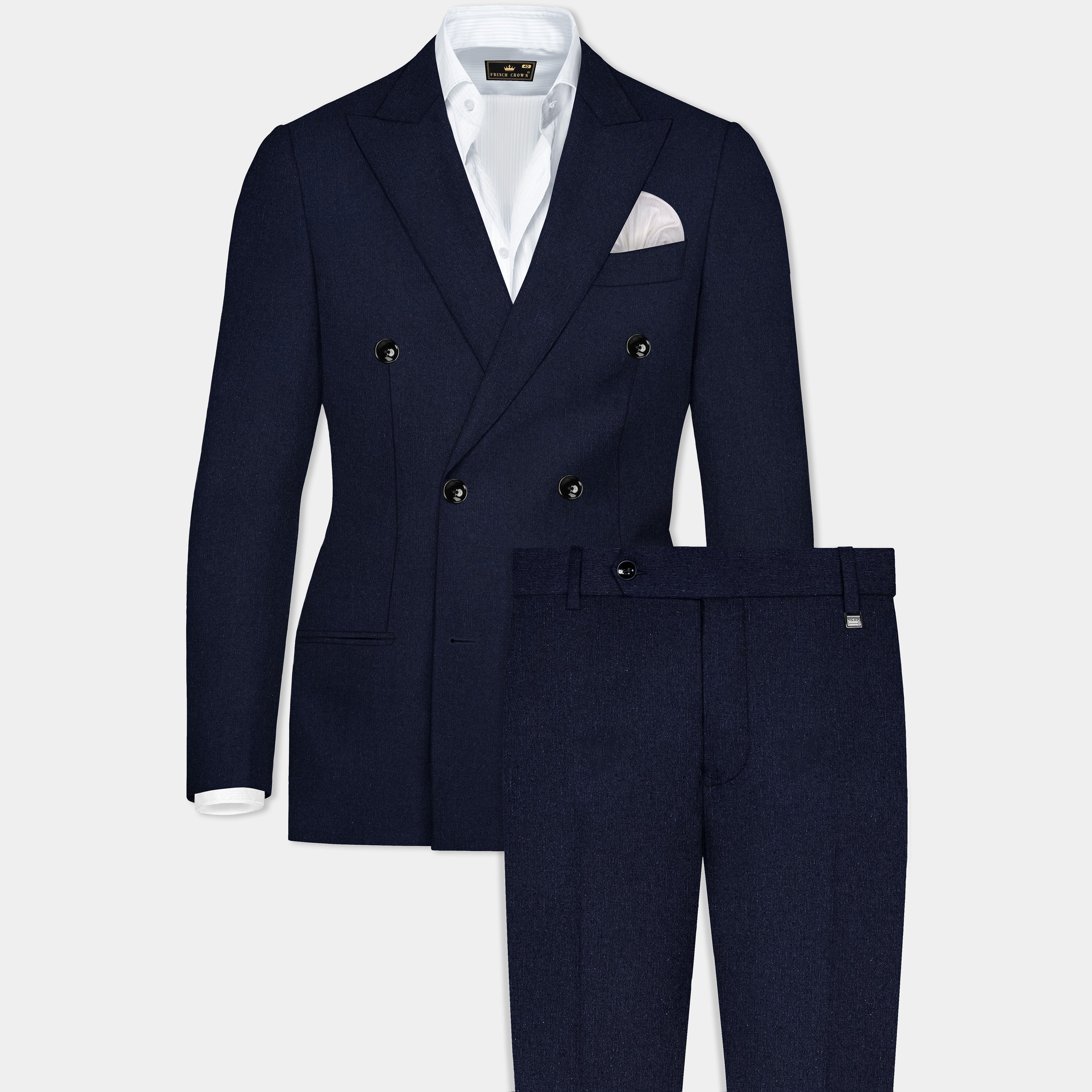 Mirage Blue Double Breasted Suit - Main Image