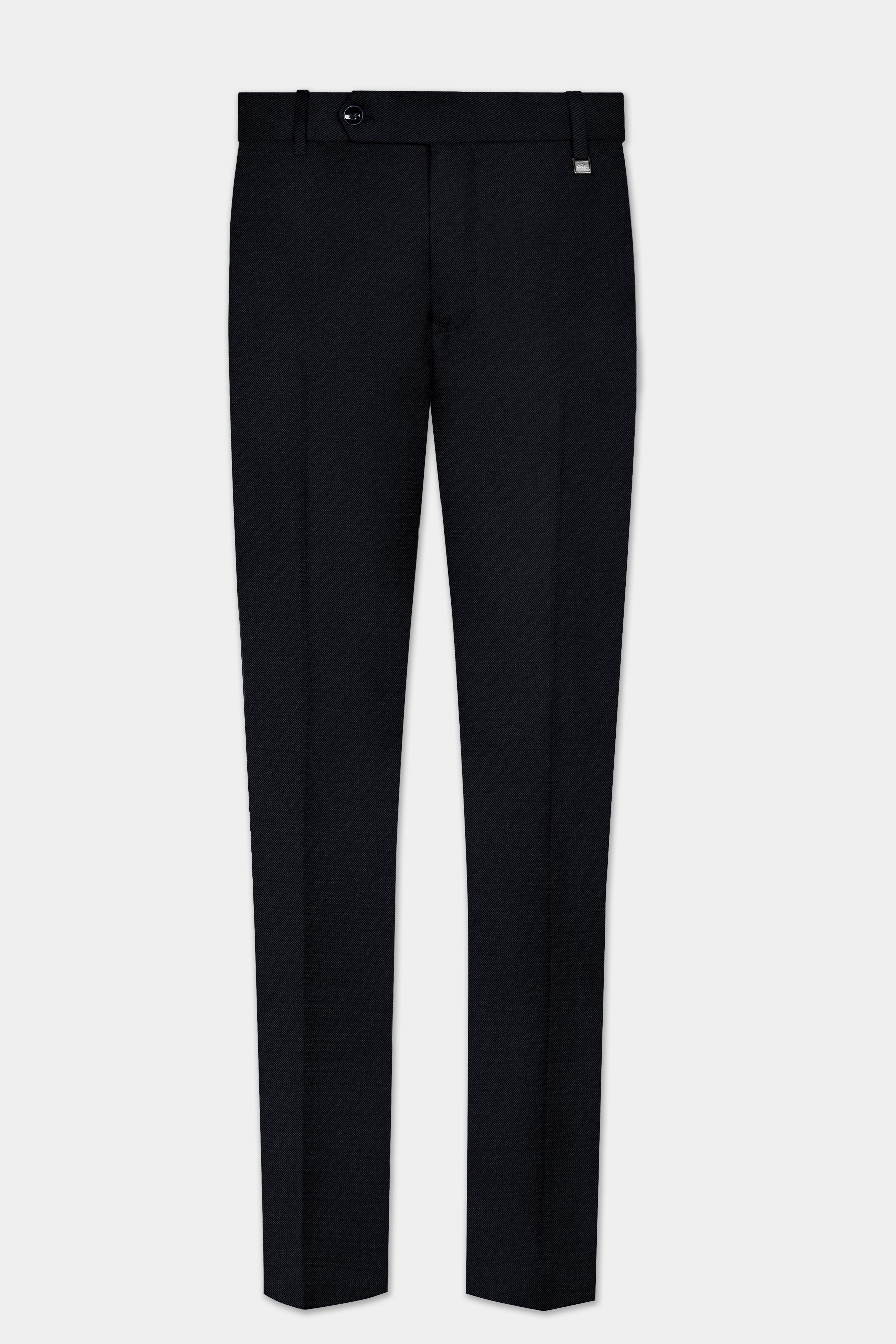 Jade Black Subtle Sheen Slight Stretch Performance Suit