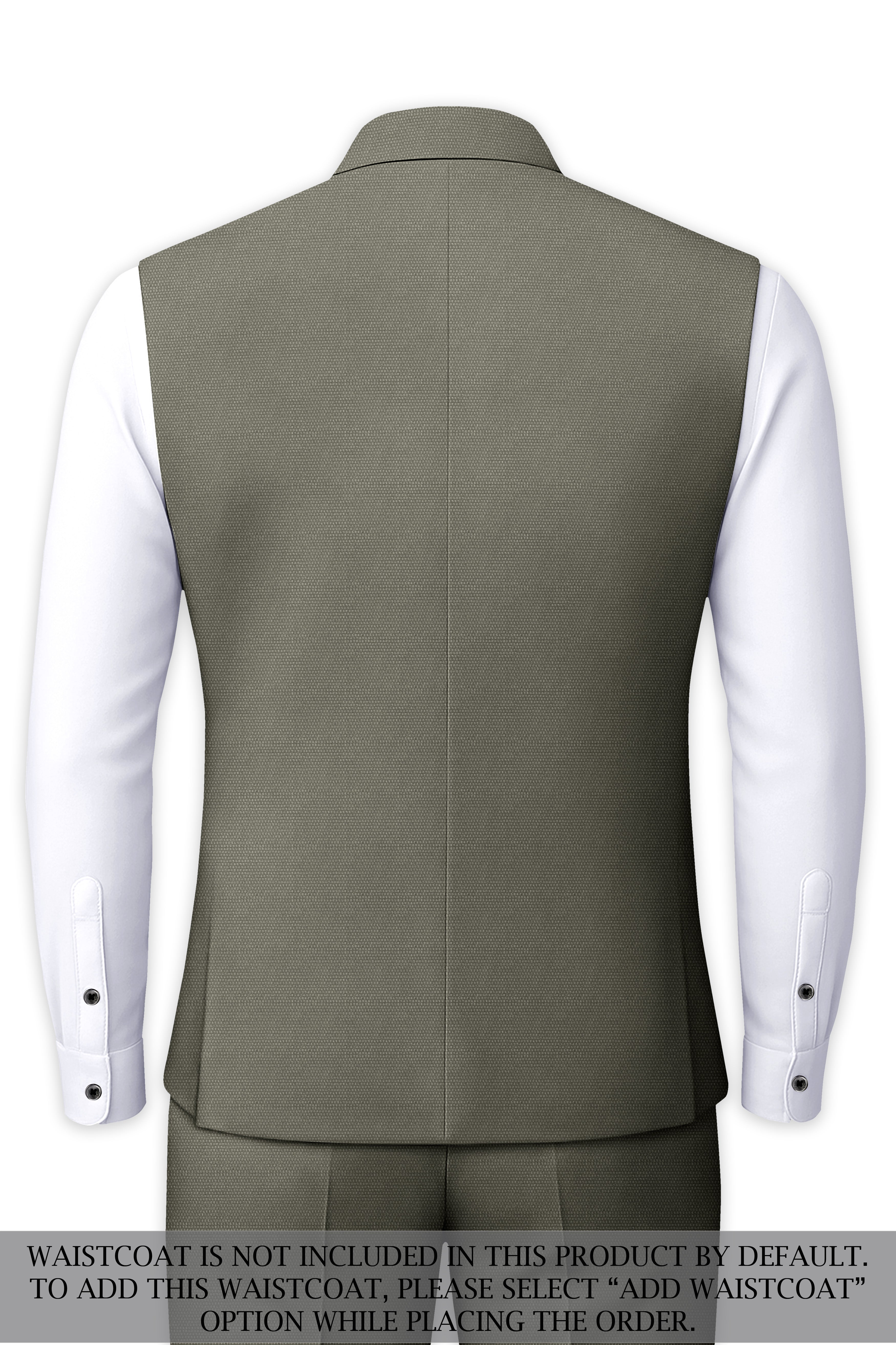 Sandstonne Green Cross Placket Bandhgala Suit