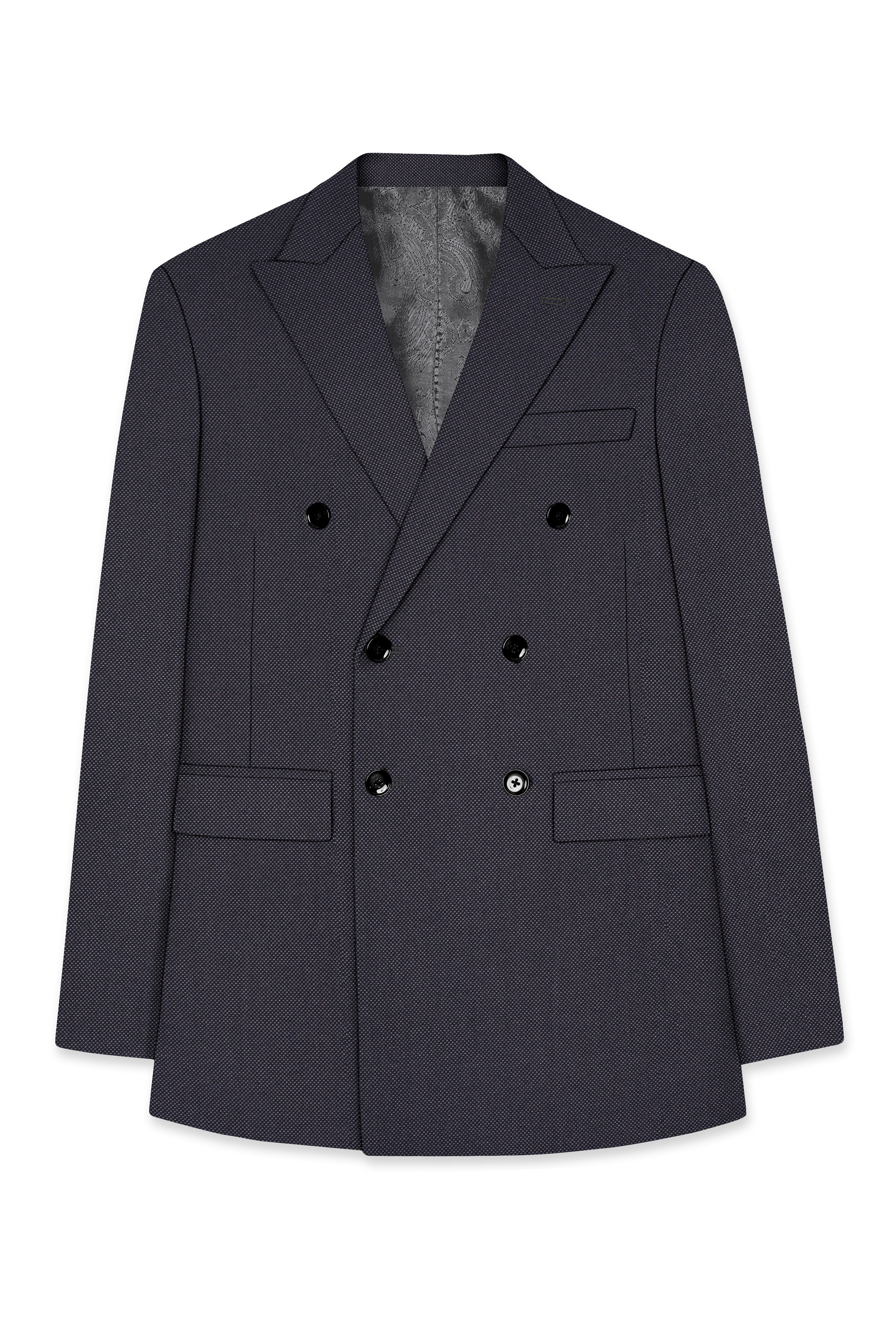 Fuscous Grey Double Breasted Suit