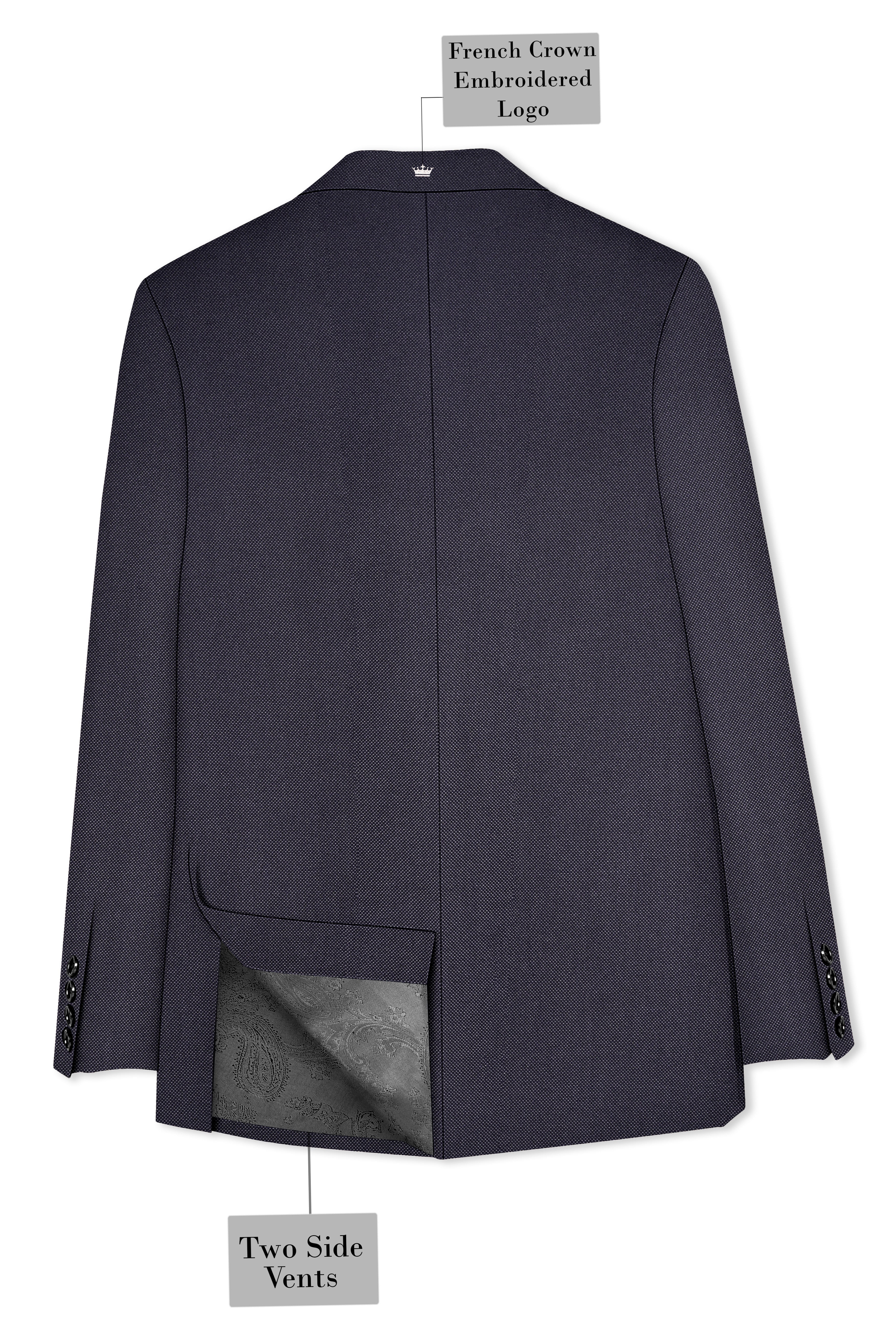 Fuscous Grey Double Breasted Suit