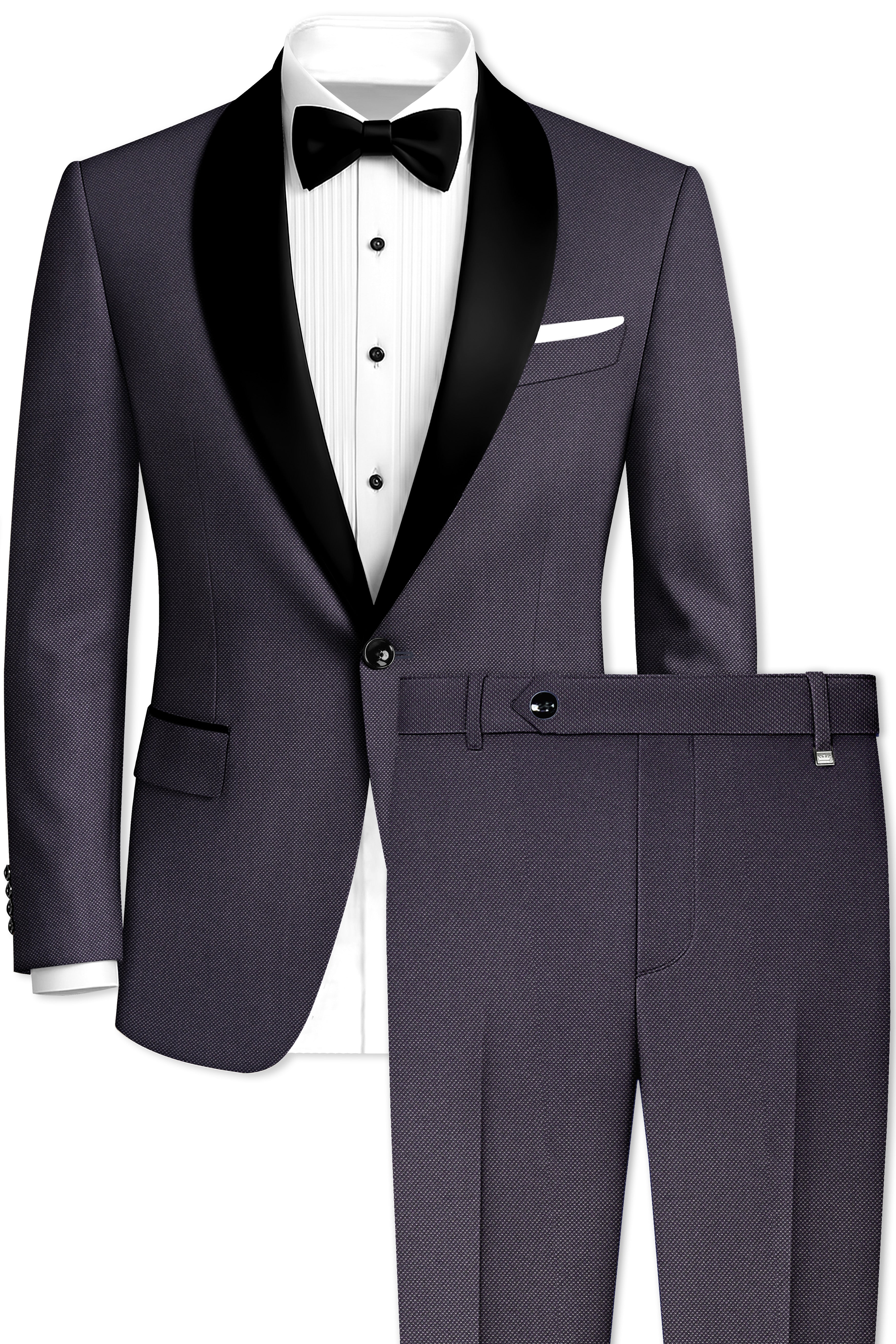 Fuscous Grey Tuxedo Suit