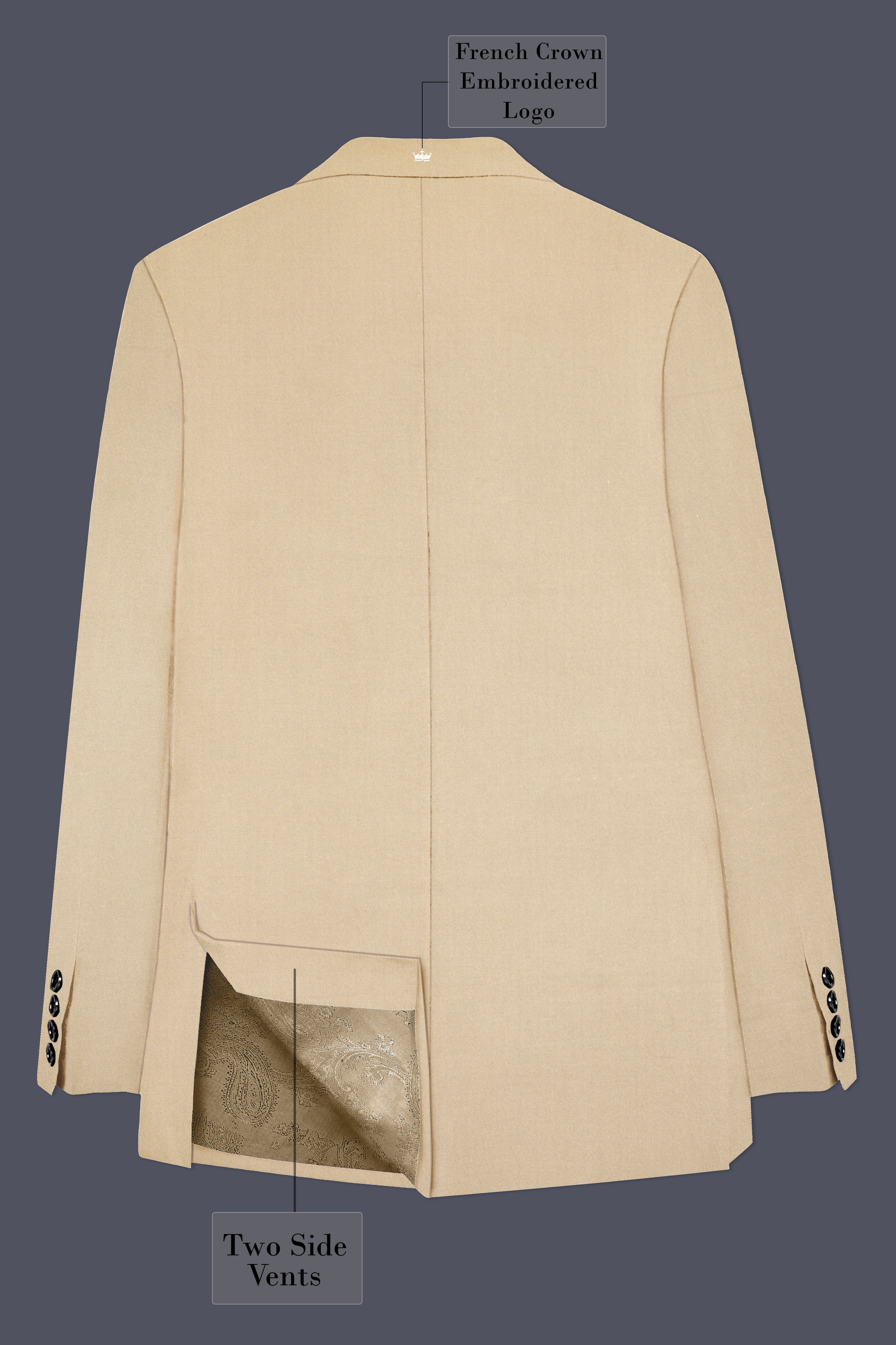 Sandrift Brown Premium Cotton Suit