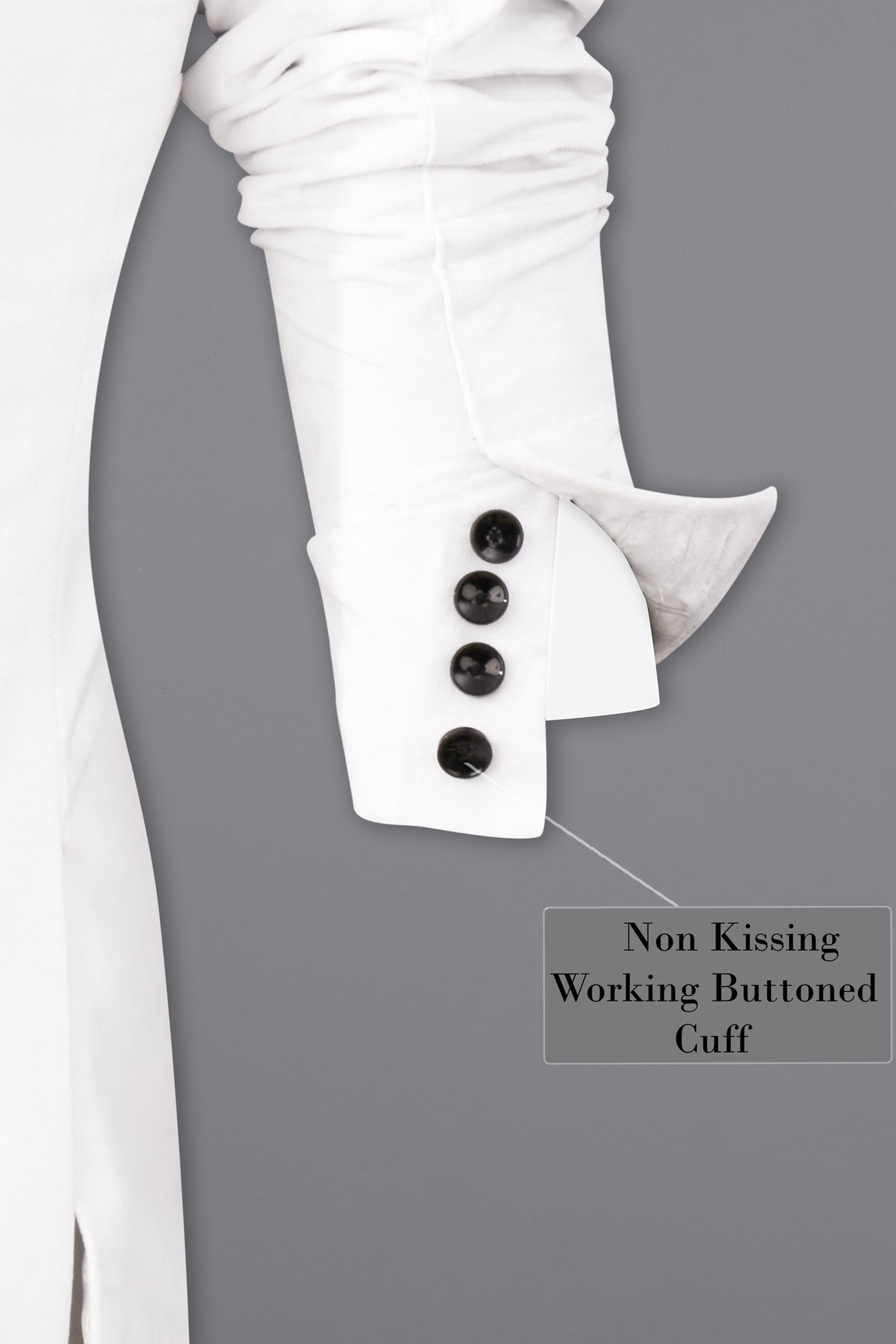 Bright White Single Breasted Premium Velvet Designer Suit