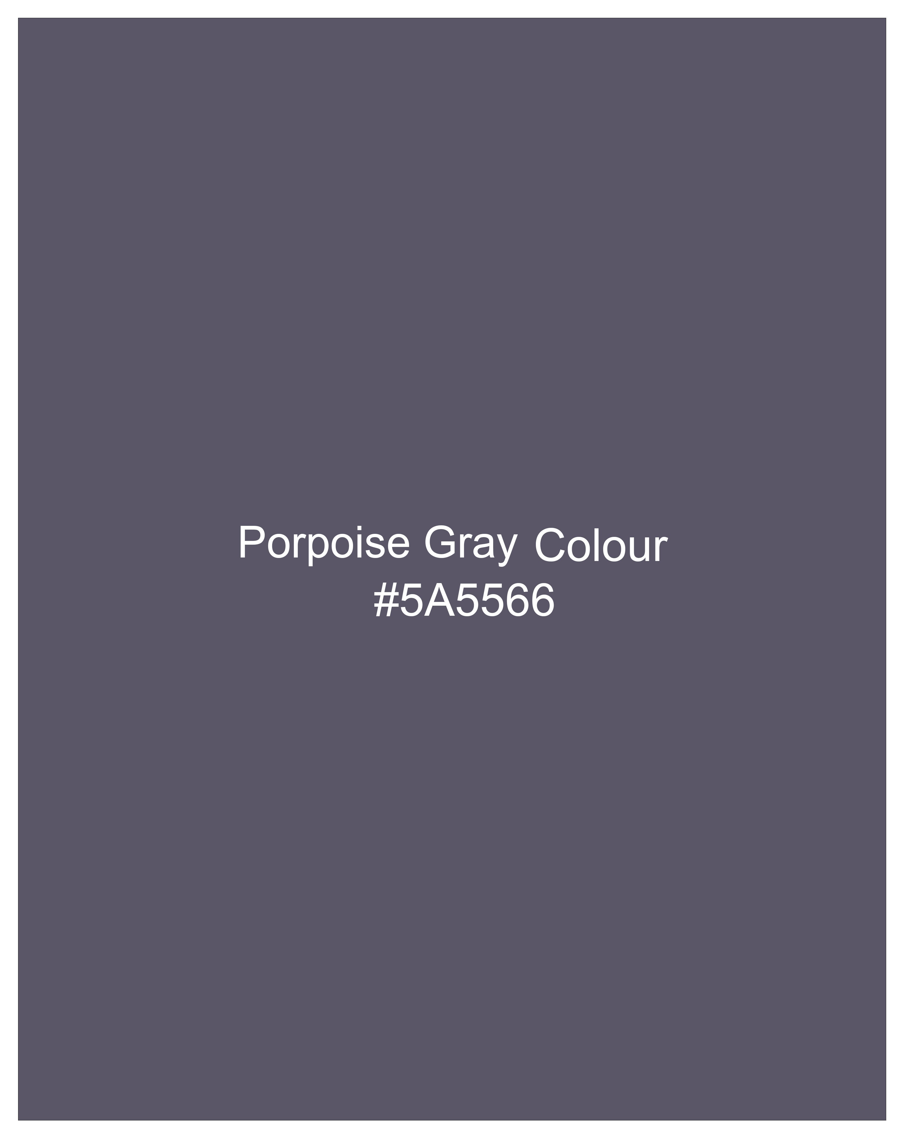 Porpoise Gray Subtle Sheen Bandhgala Suit