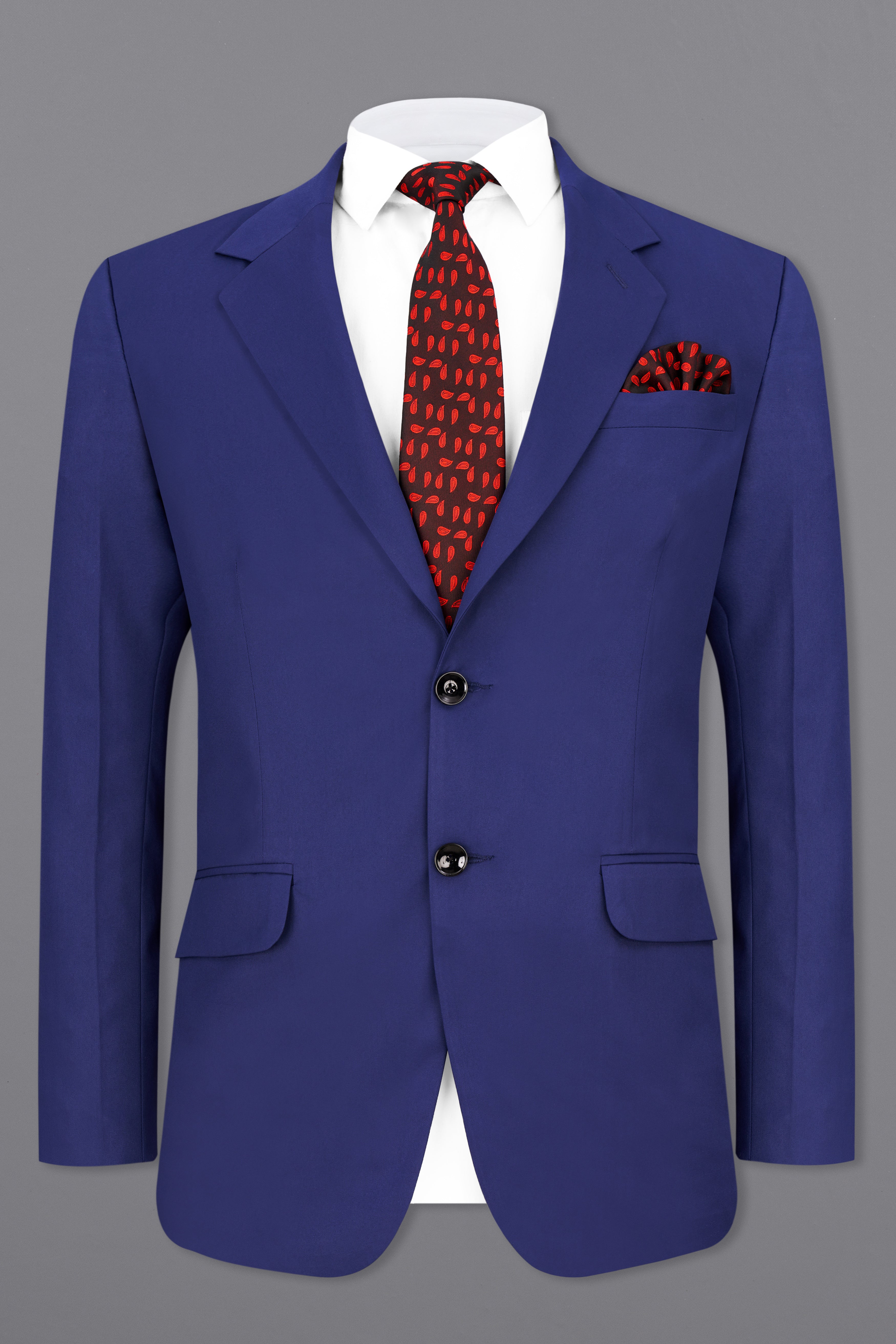 Royal Blue Single Breasted Suit