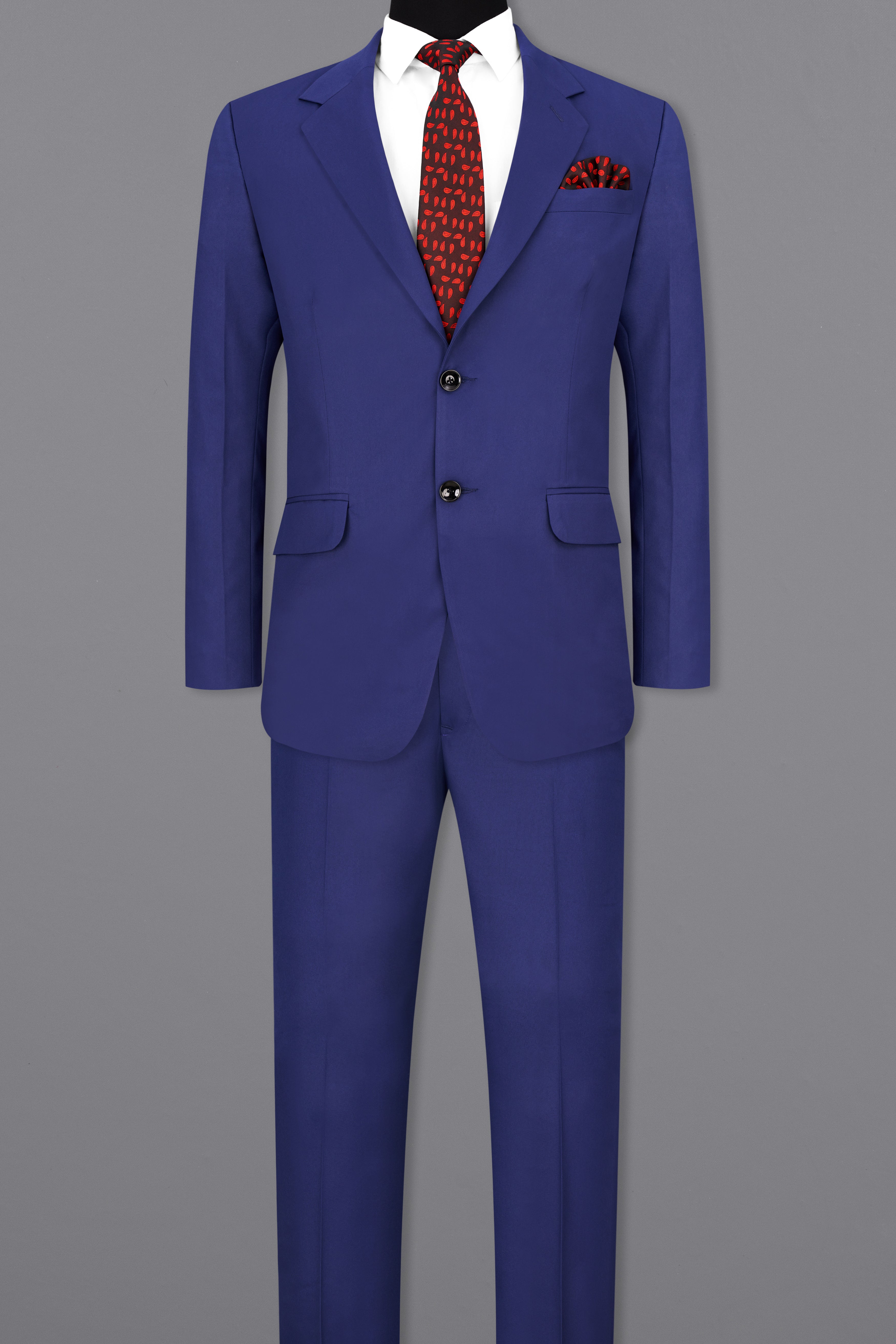 Royal Blue Single Breasted Suit