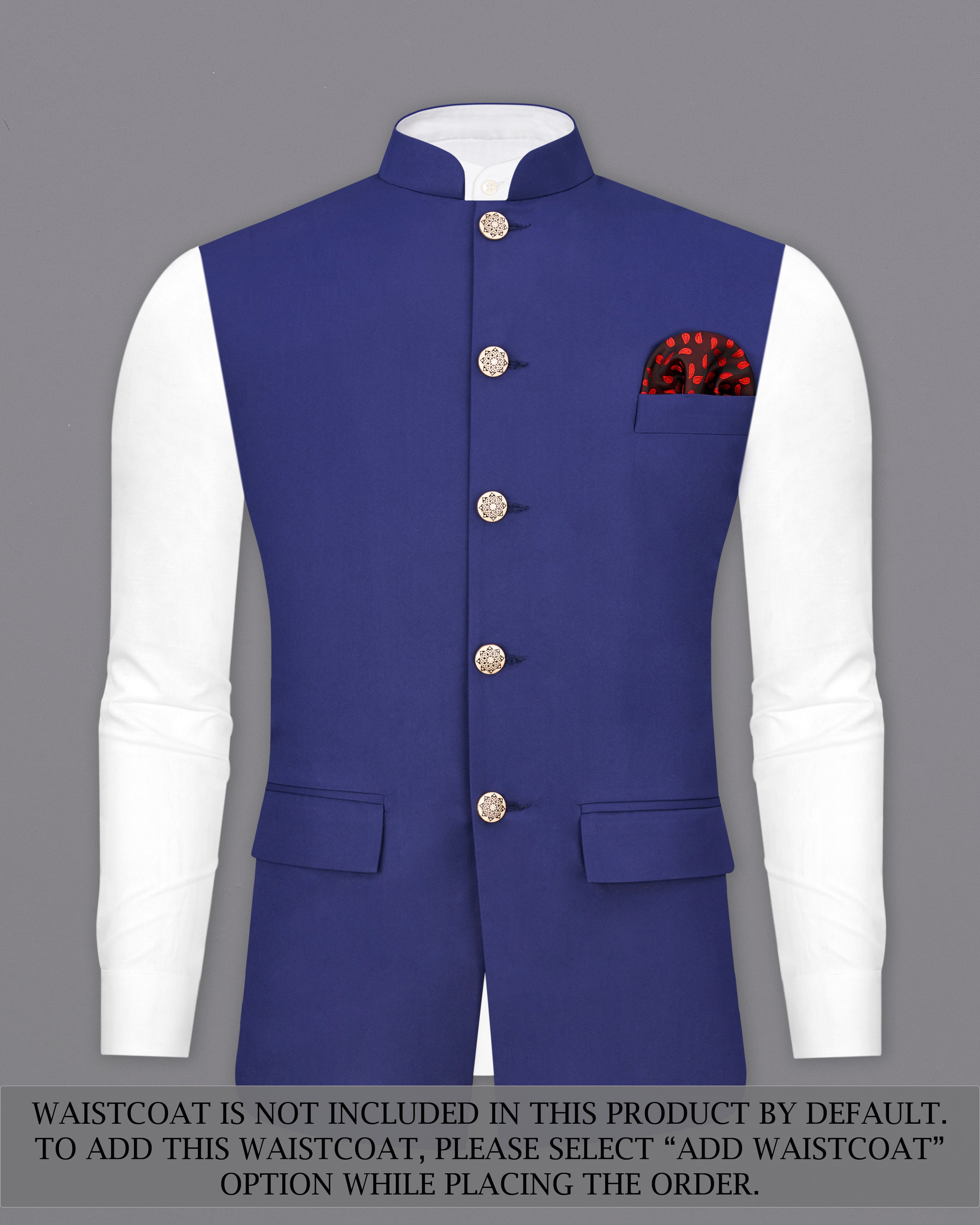 Royal Blue Bandhgala Suit