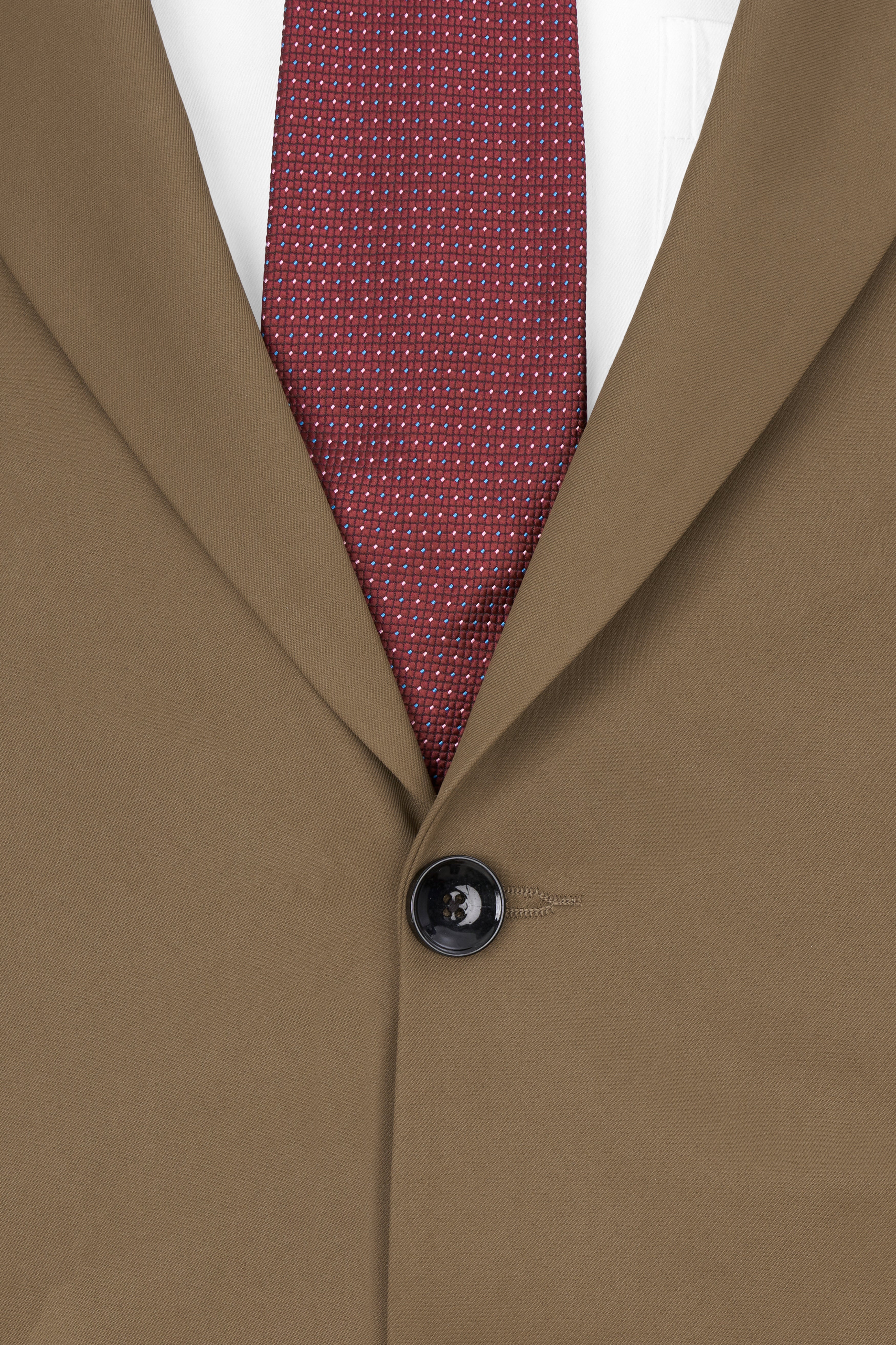 Khaki Brown Single Breasted Suit