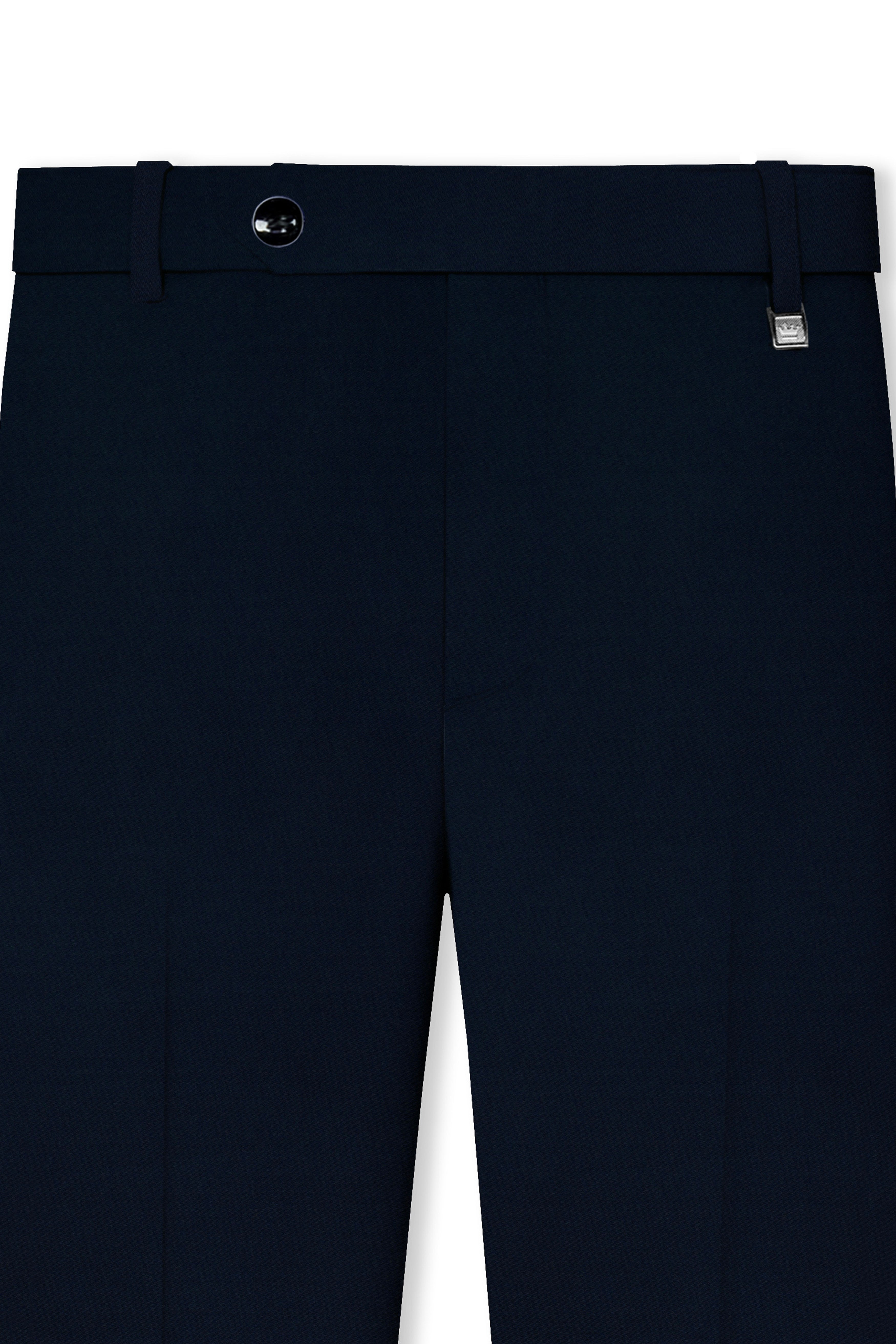 Baltic Sea Blue Premium Cotton Bandhgala Suit