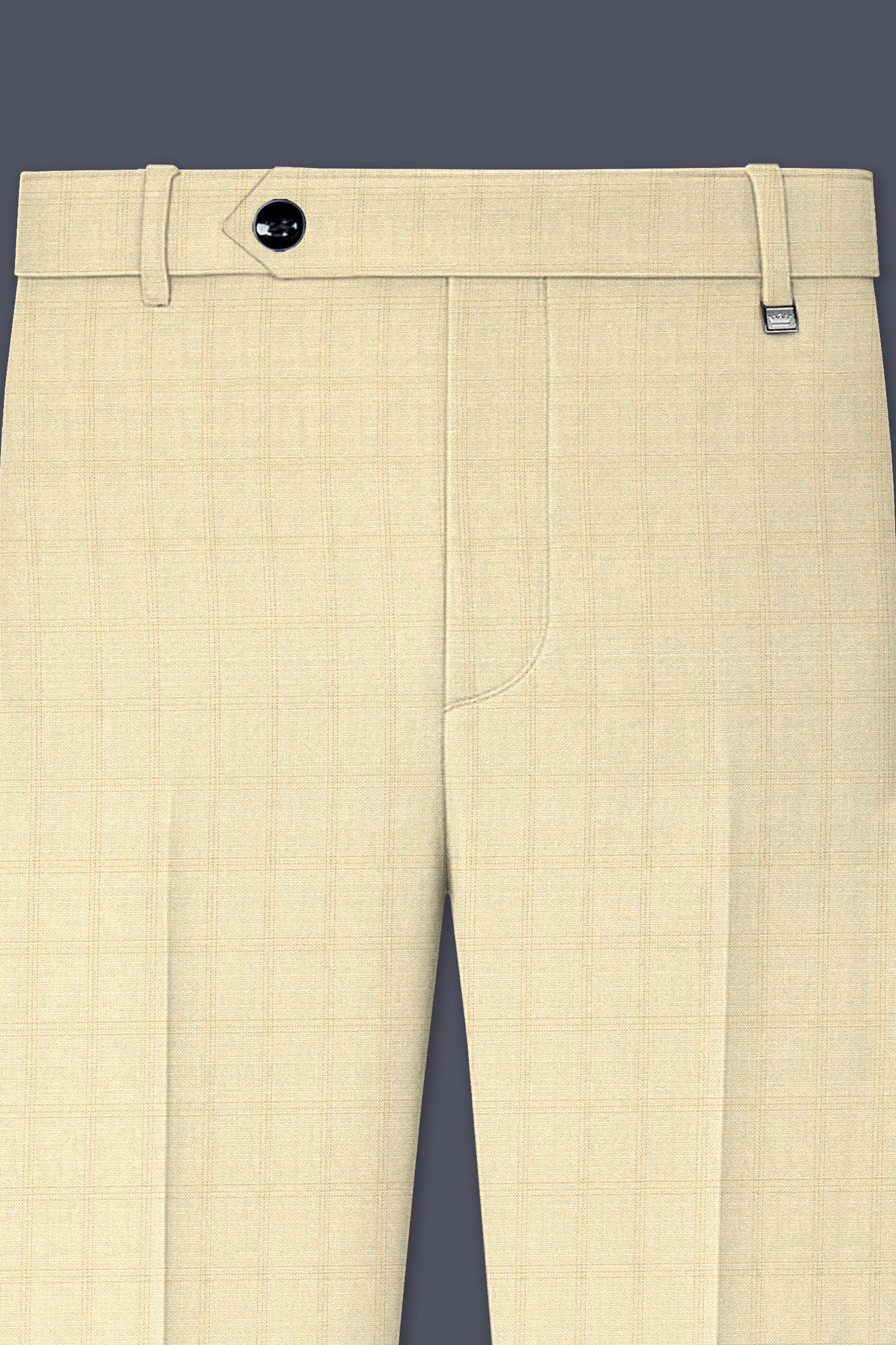 Calm Shell Brown Subtle Plaid Double Breasted Suit