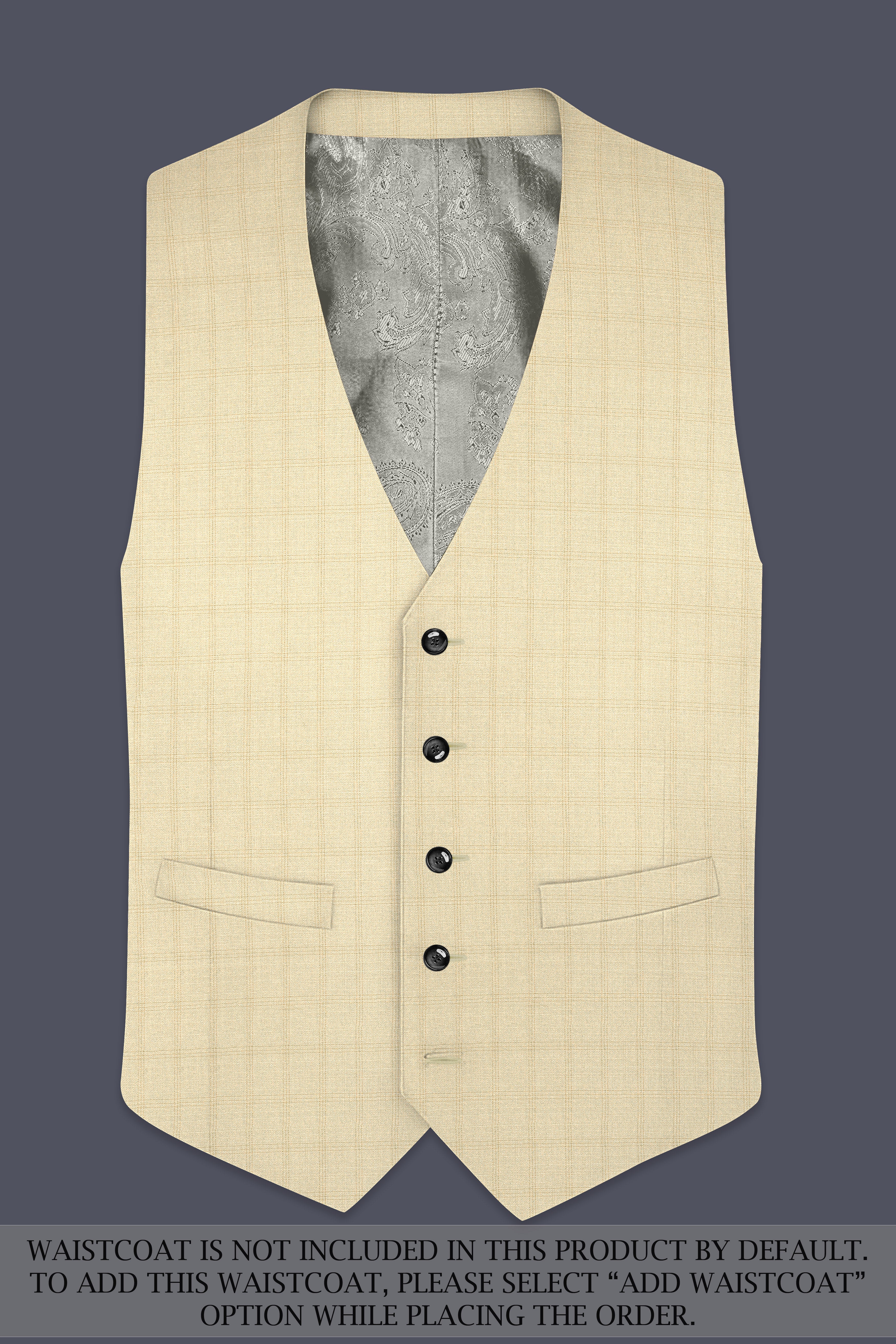 Calm Shell Brown Subtle Plaid Double Breasted Suit