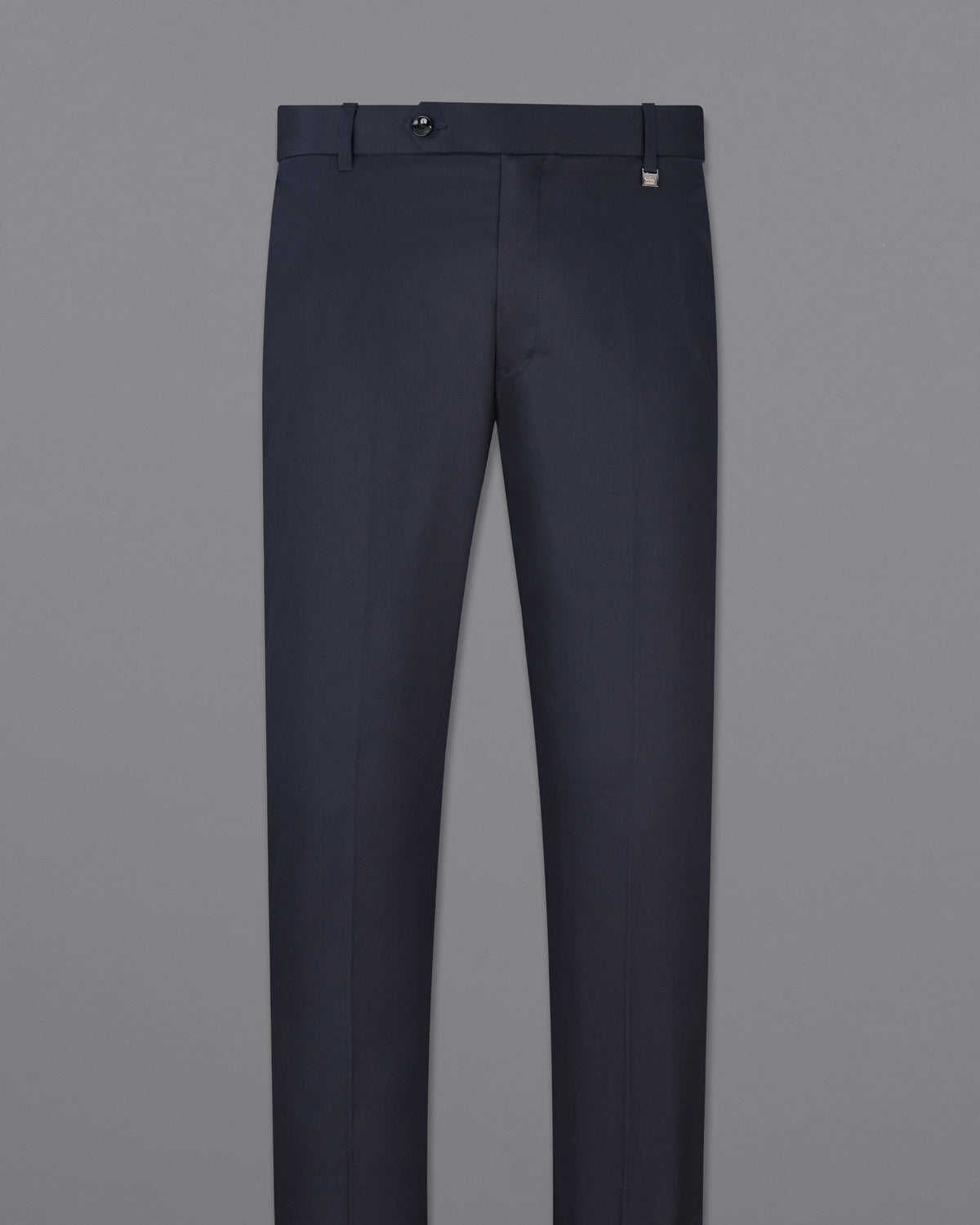 Thunder Blue with Brown Patch Work Premium Cotton Designer Suit