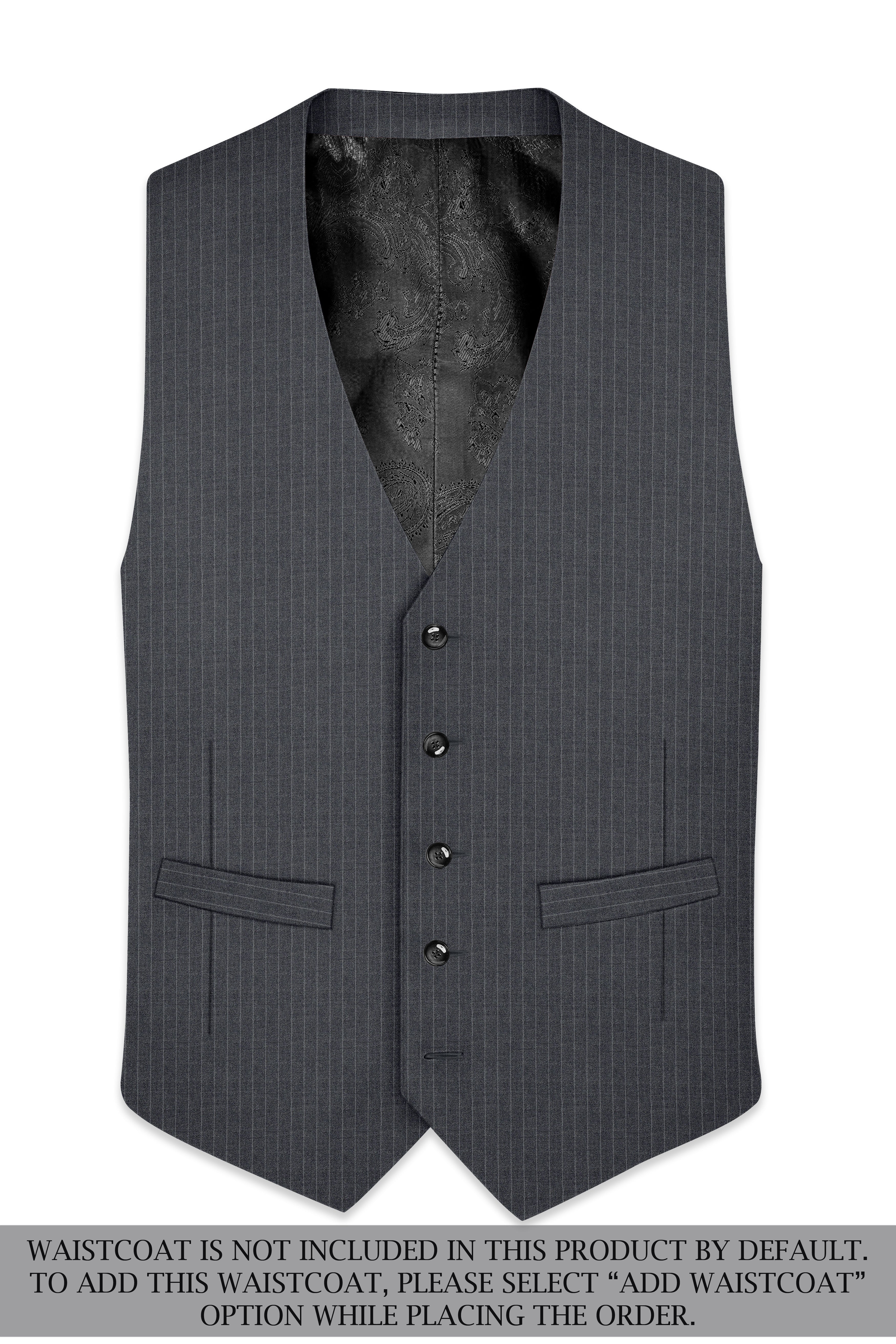 Ironside Gray Striped Single Breasted Suit