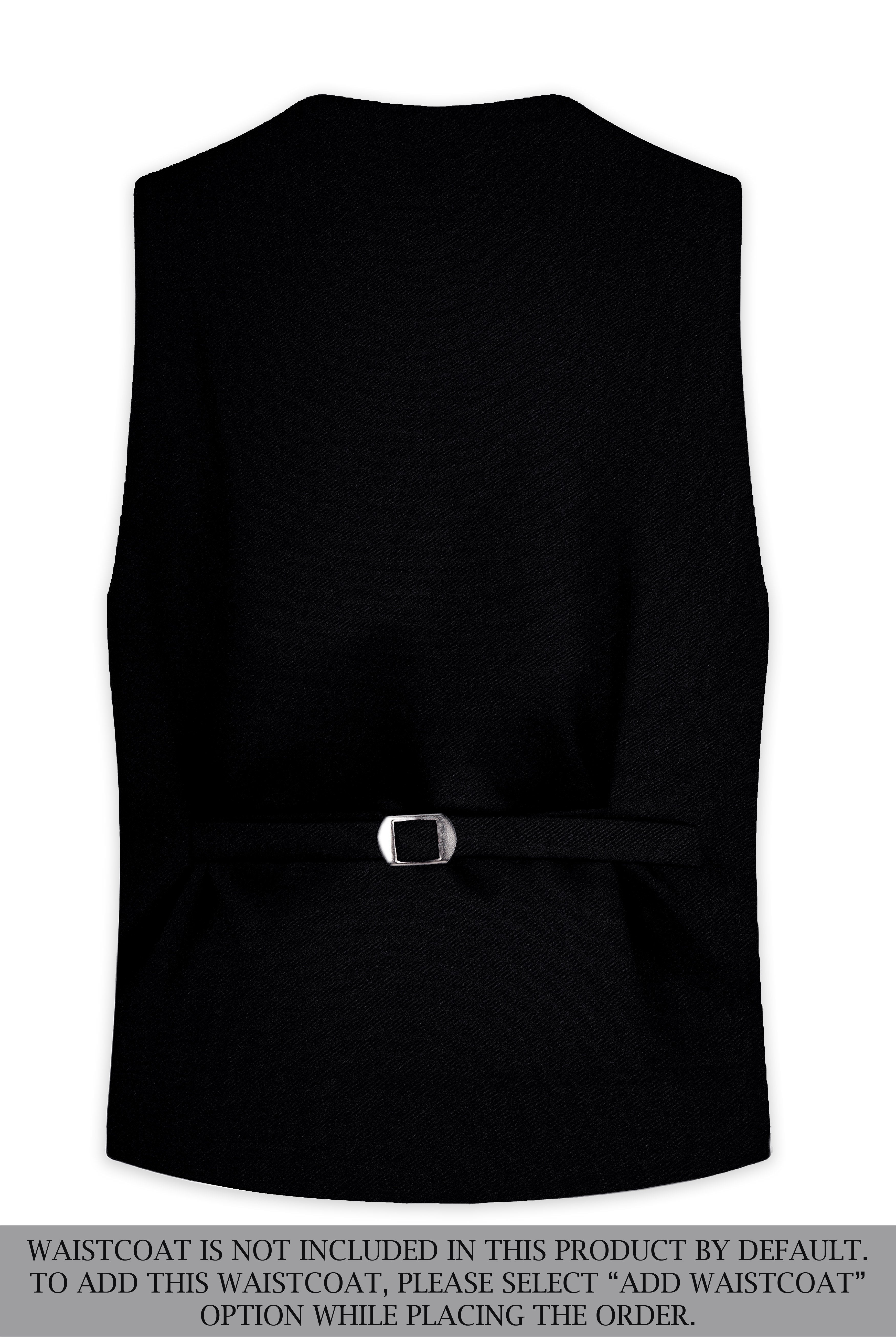 Noirex-Korean Black ( The Best Black We Have ) 4-Way Stretch Wrinkle-Free Single Breasted Suit