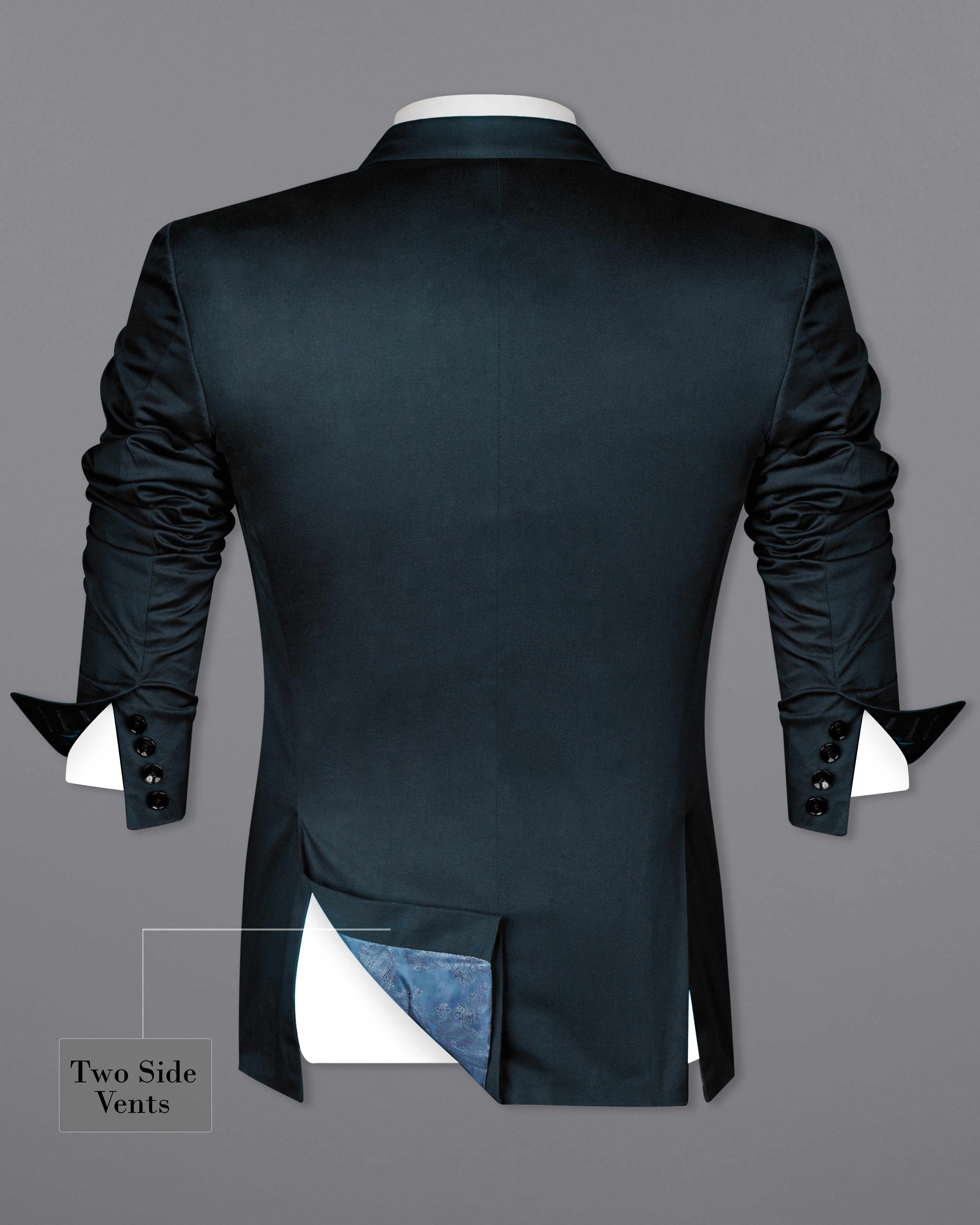Timber Sea Blue Solid Stretchable Premium Cotton Traveler Suit ST2637-SB-36, ST2637-SB-38, ST2637-SB-40, ST2637-SB-42, ST2637-SB-44, ST2637-SB-46, ST2637-SB-48, ST2637-SB-50, ST2637-SB-52, ST2637-SB-54, ST2637-SB-56, ST2637-SB-58, ST2637-SB-60