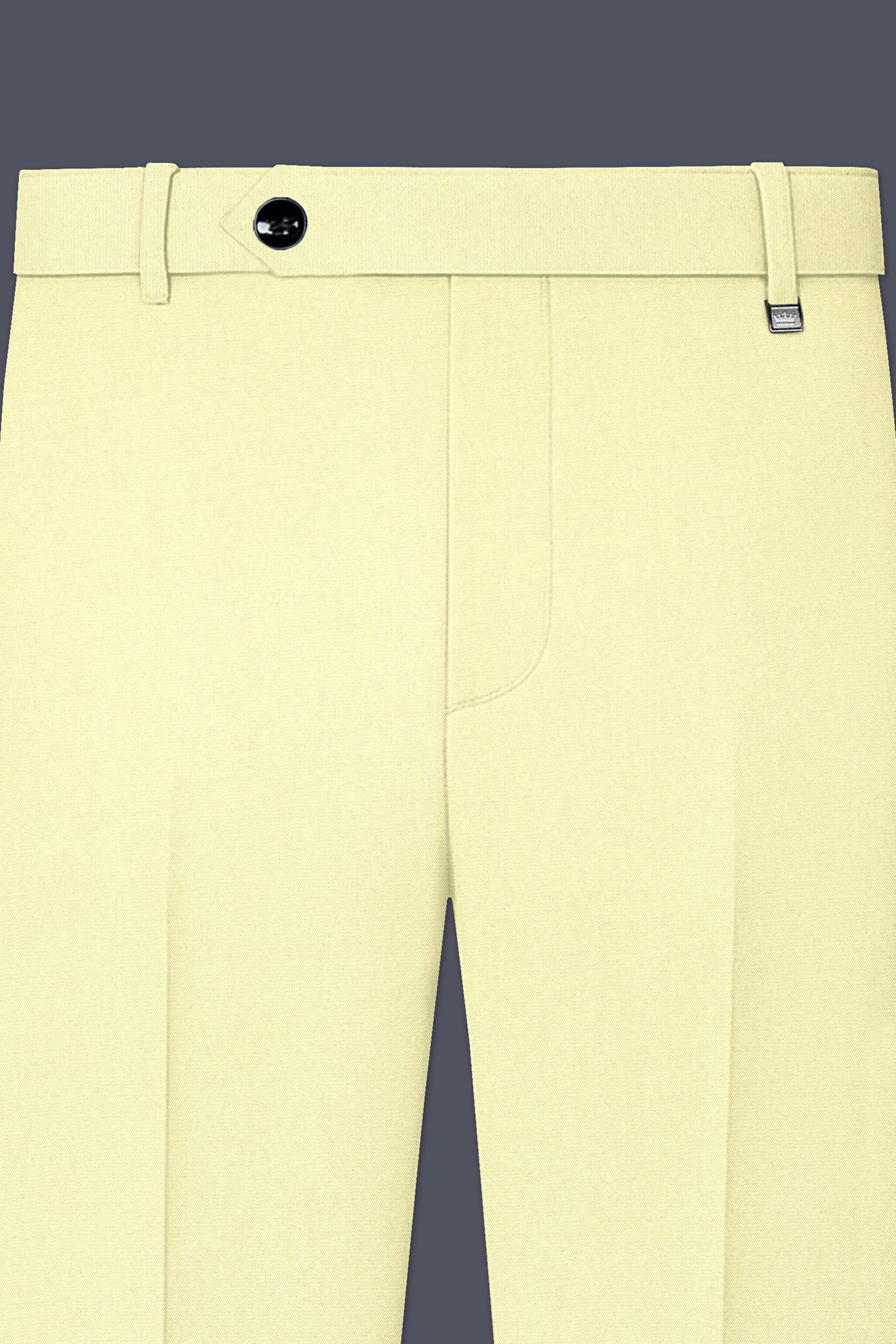 Maize Cream Tuxedo Premium Cotton Stretchable Traveler Suit