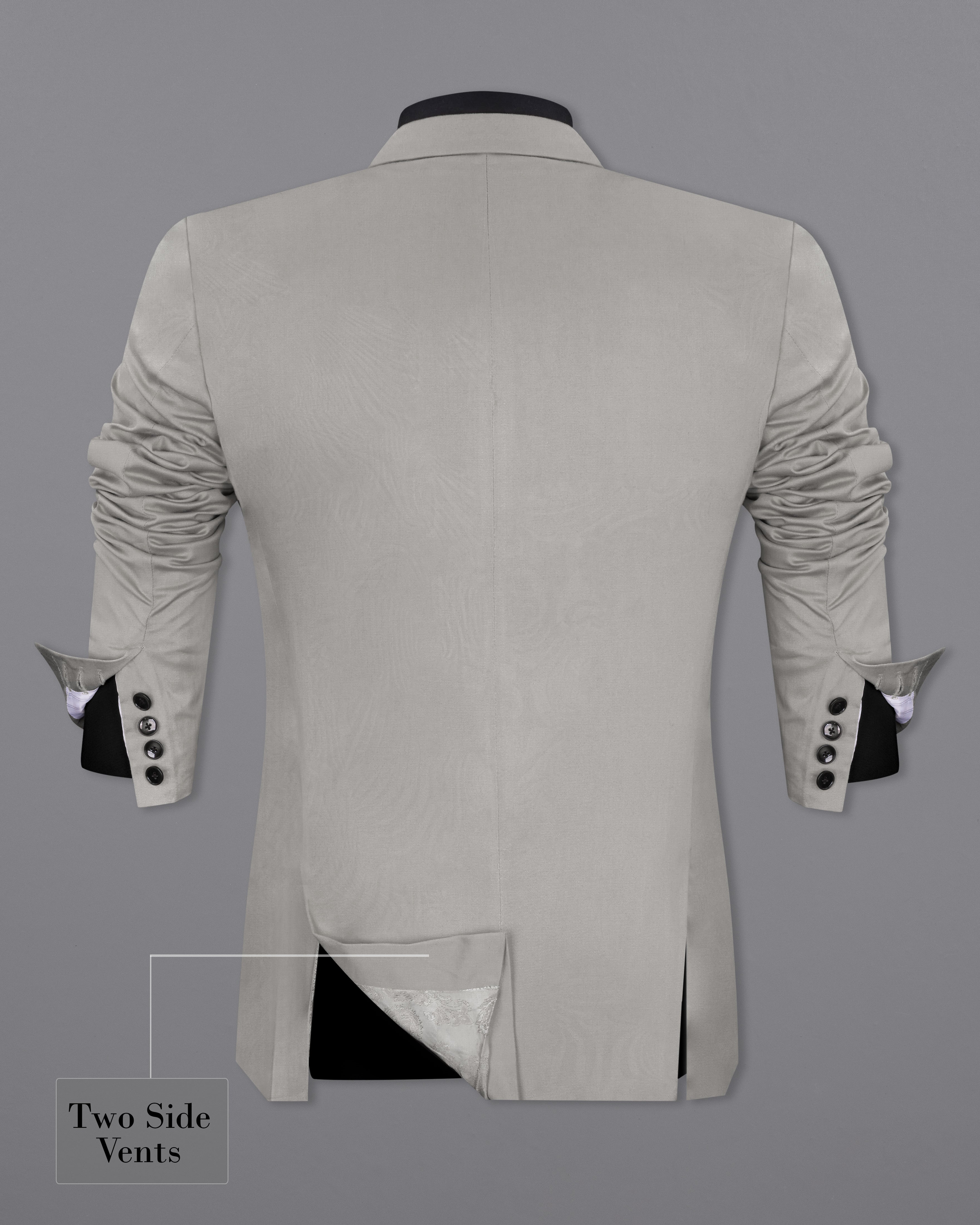 Martini Gray Stretchable Double Breasted Premium Cotton Traveler Suit ST2668-DB-36, ST2668-DB-38, ST2668-DB-40, ST2668-DB-42, ST2668-DB-44, ST2668-DB-46, ST2668-DB-48, ST2668-DB-50, ST2668-DB-52, ST2668-DB-54, ST2668-DB-56, ST2668-DB-58, ST2668-DB-60