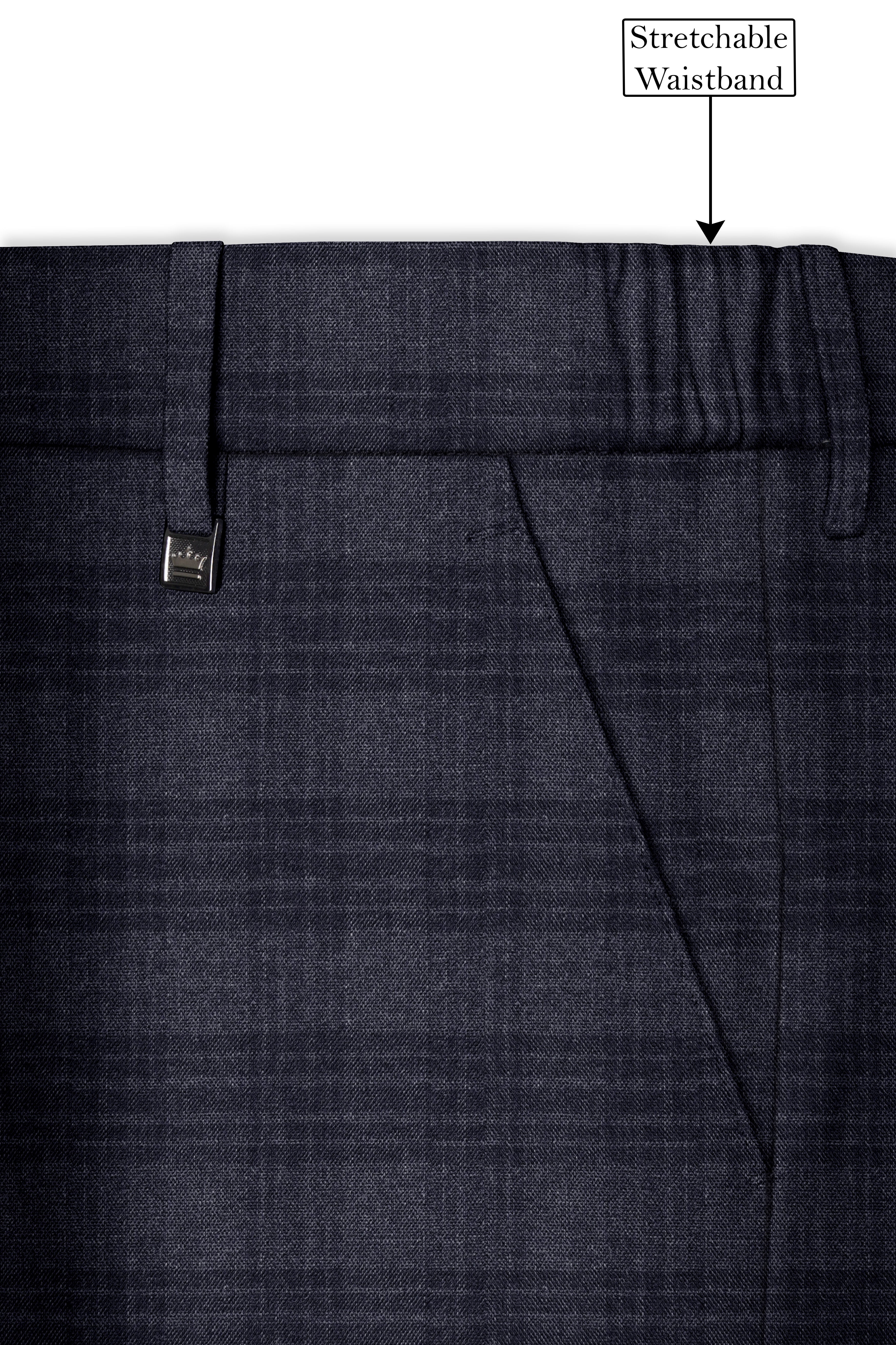 Tuna Gray Plaid Single-Breasted Suit