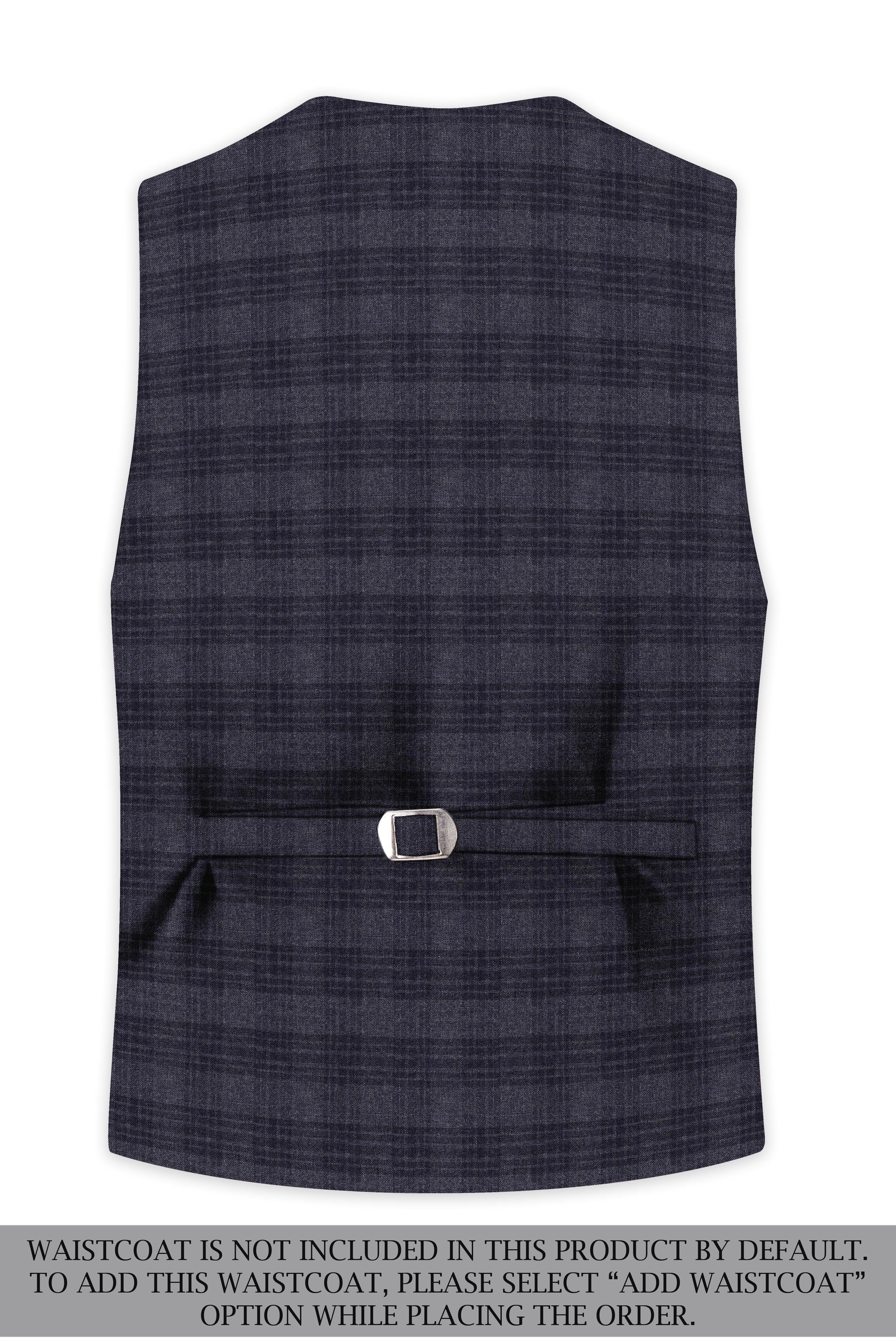 Tuna Gray Plaid Single-Breasted Suit