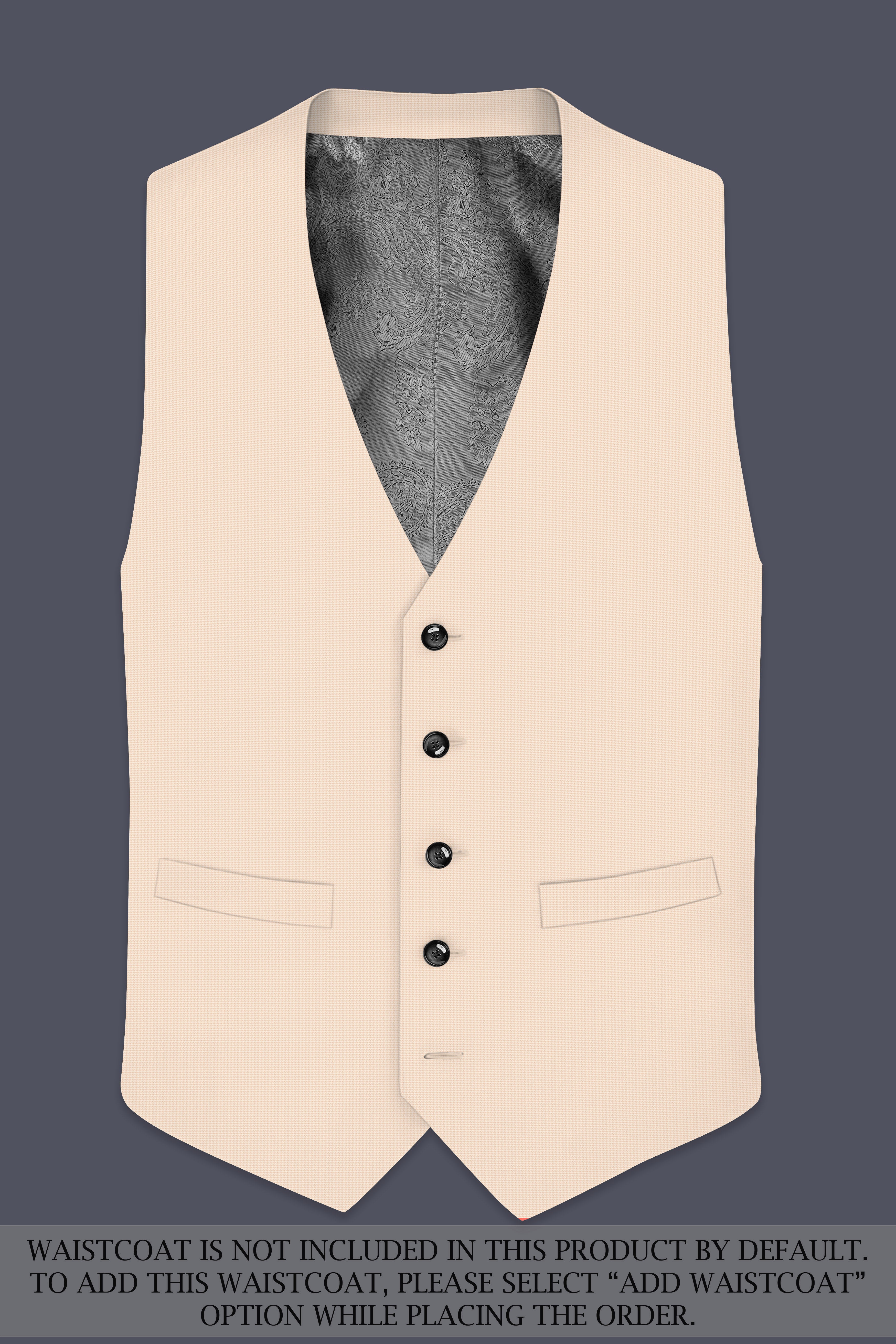 Pale Spring Cream Double-Breasted Sports Suit