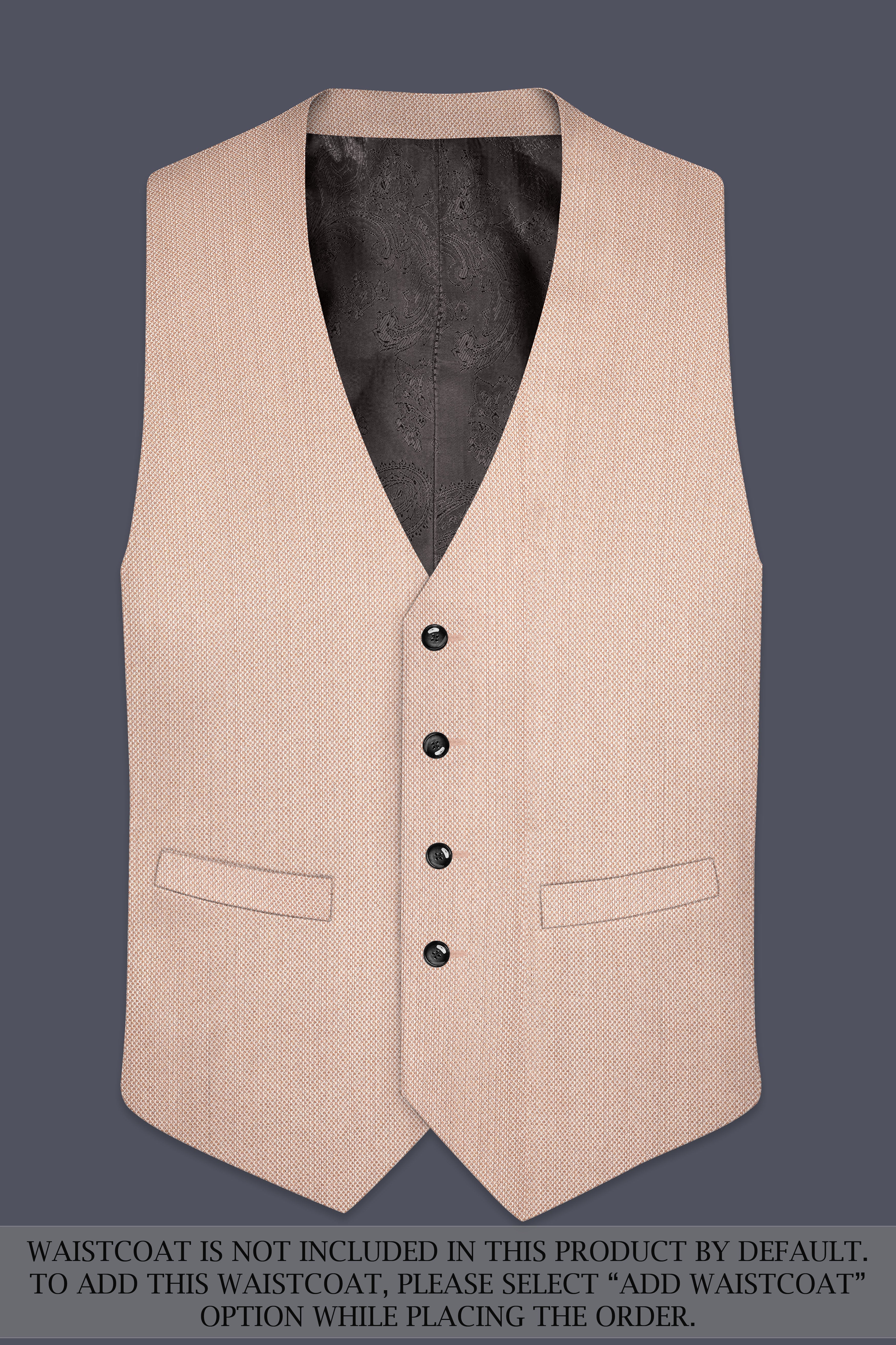 Thistle Brown Dobby Textured Tuxedo Suit