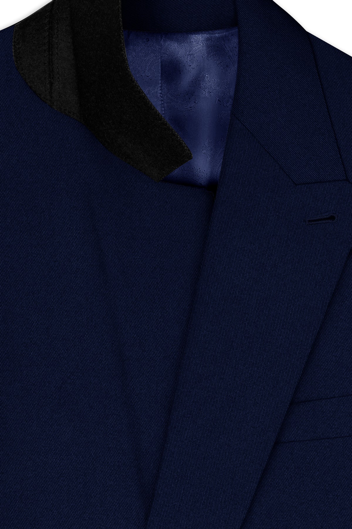 Mirage Blue Wool Rich Double Breasted Blazer