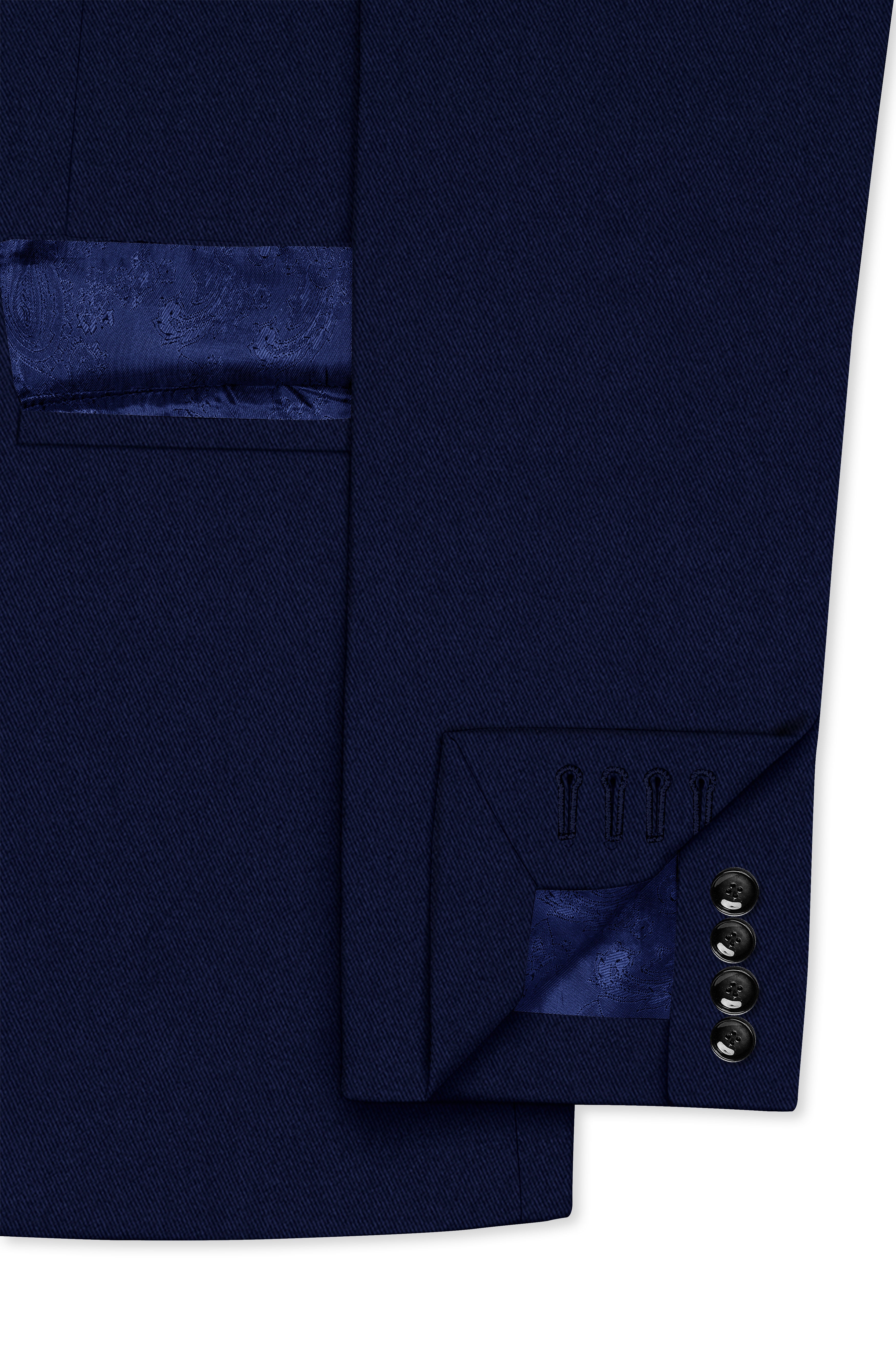Mirage Blue Wool Rich Double Breasted Suit