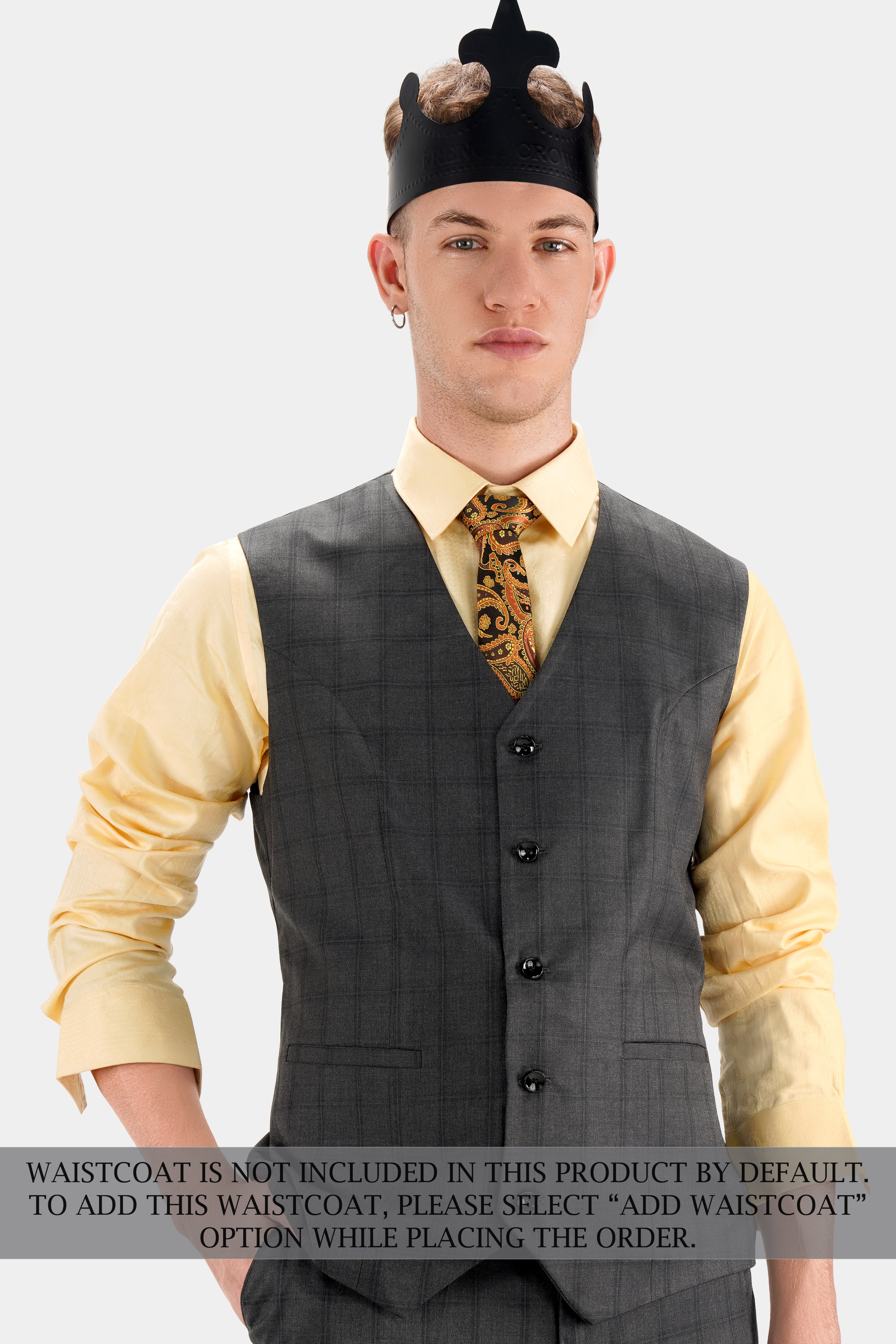 Chicago Gray Checkered Wool Rich Single Breasted Suit ST2741-SB-36, ST2741-SB-38, ST2741-SB-40, ST2741-SB-42, ST2741-SB-44, ST2741-SB-46, ST2741-SB-48, ST2741-SB-50, ST2741-SB-52, ST2741-SB-54, ST2741-SB-56, ST2741-SB-58, ST2741-SB-60