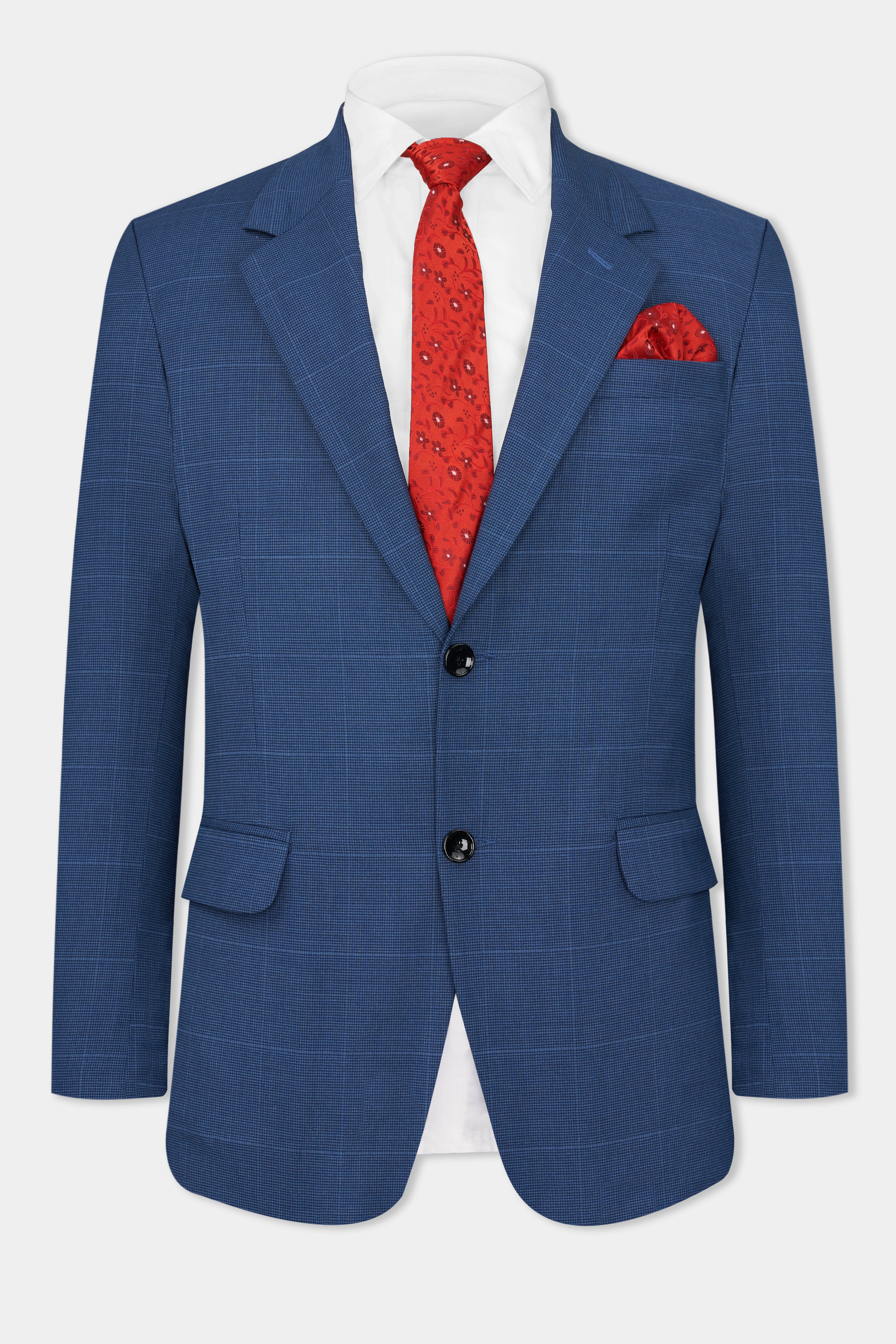 Gun Powder Blue Windowpane Wool Rich Stretchable traveler Suit ST2760-SB-36, ST2760-SB-38, ST2760-SB-40, ST2760-SB-42, ST2760-SB-44, ST2760-SB-46, ST2760-SB-48, ST2760-SB-50, ST2760-SB-52, ST2760-SB-54, ST2760-SB-56, ST2760-SB-58, ST2760-SB-60